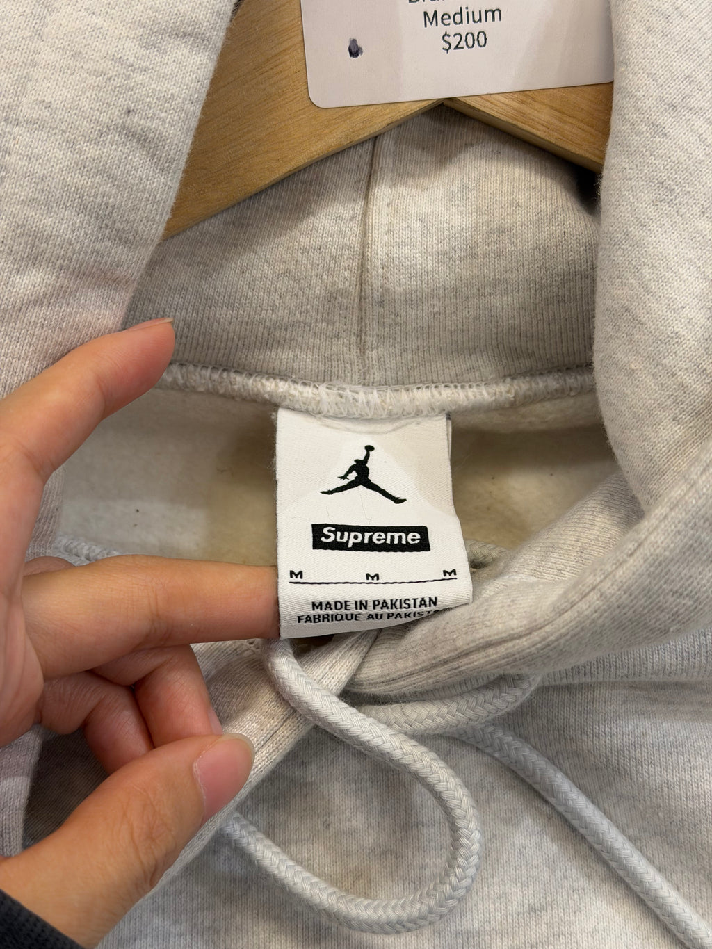 Supreme x Jordan Hoodie -Grey