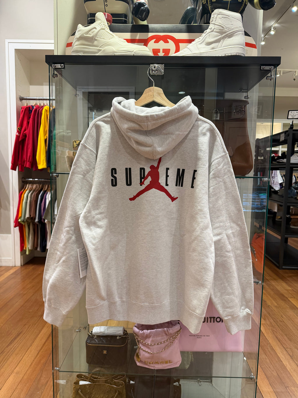 Supreme x Jordan Hoodie -Grey