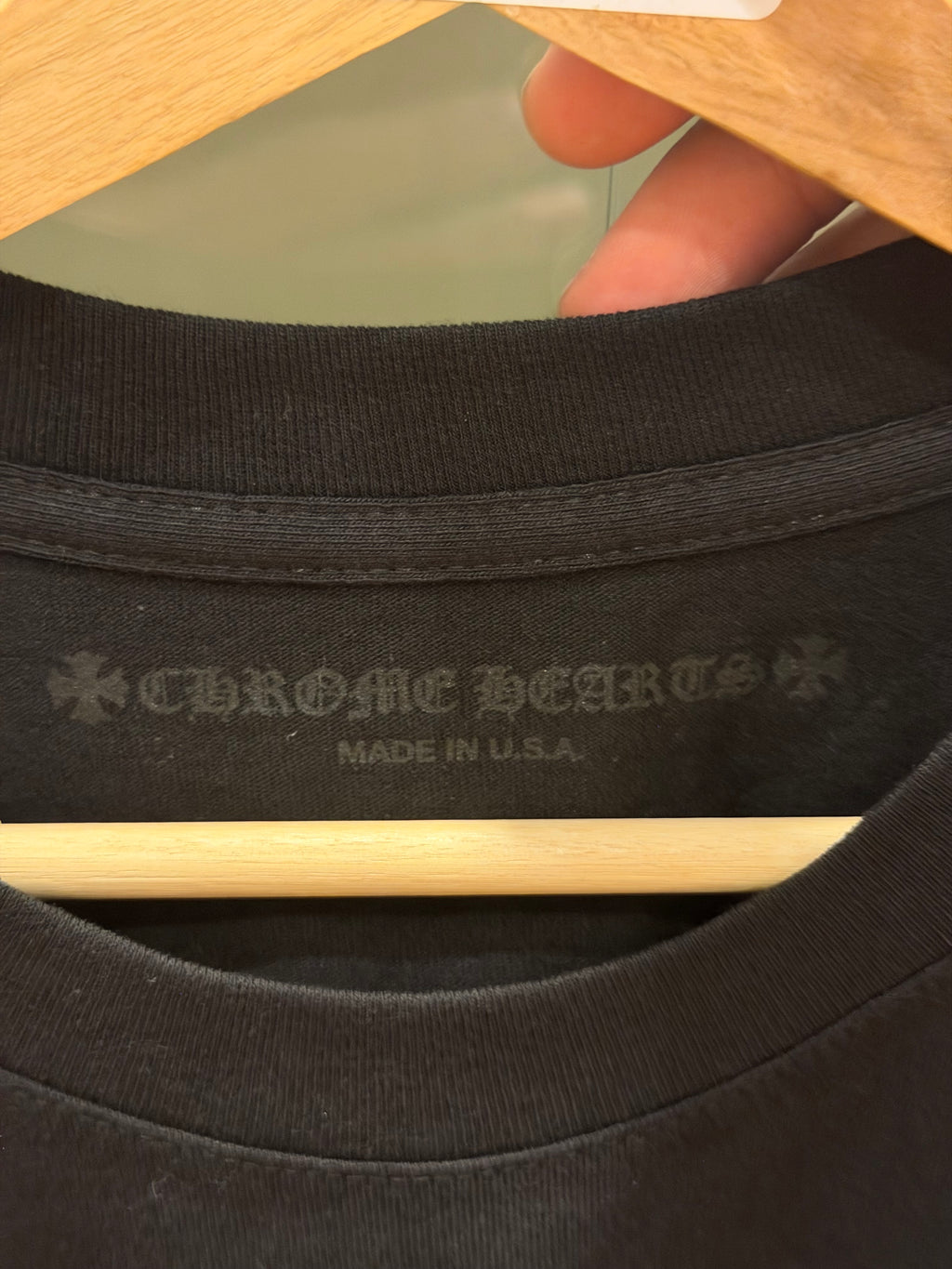 Chrome Hearts Scroll Logo - Black/Silver