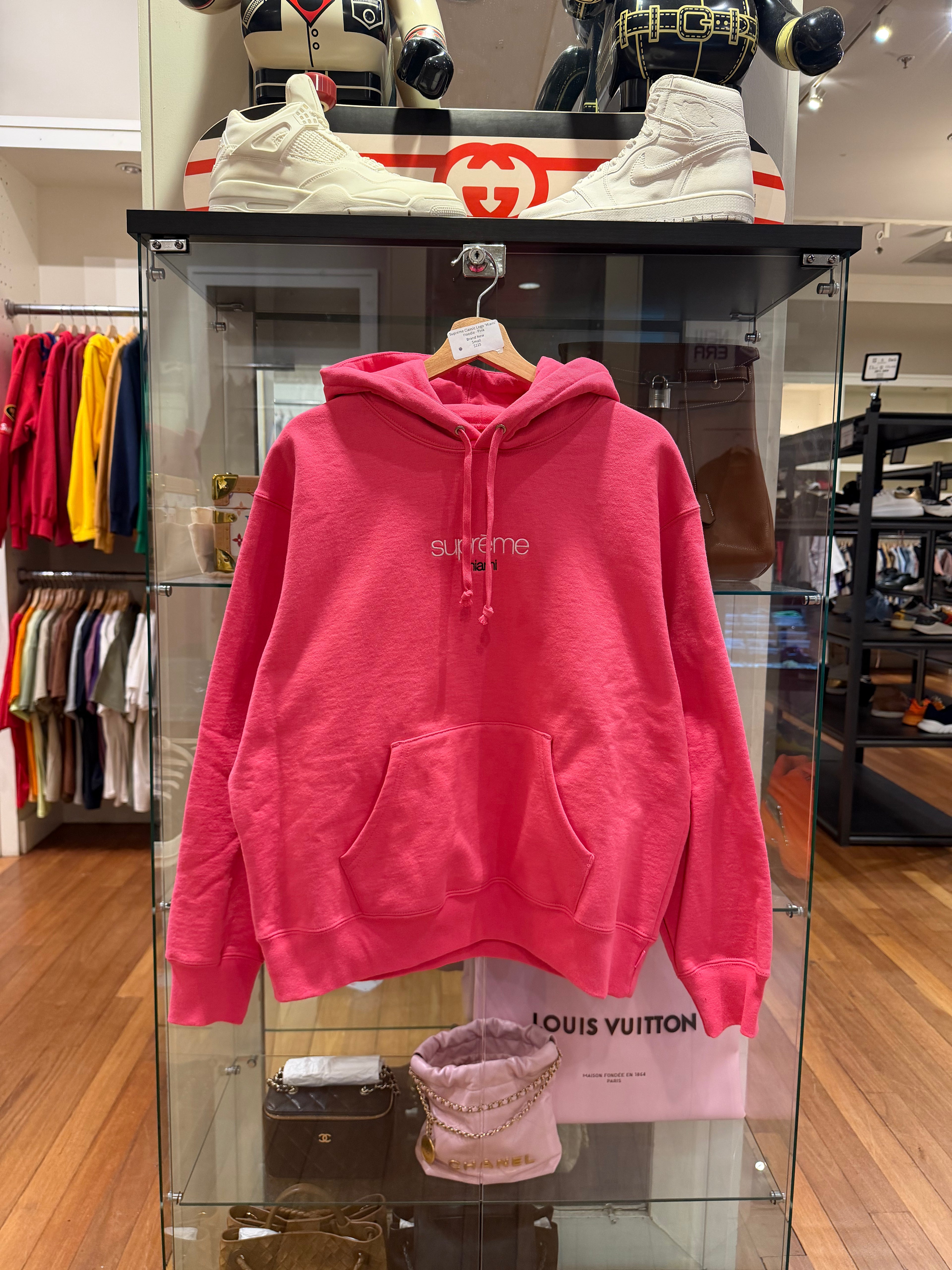 Supreme Classic Logo 'Miami' Hoodie - Pink