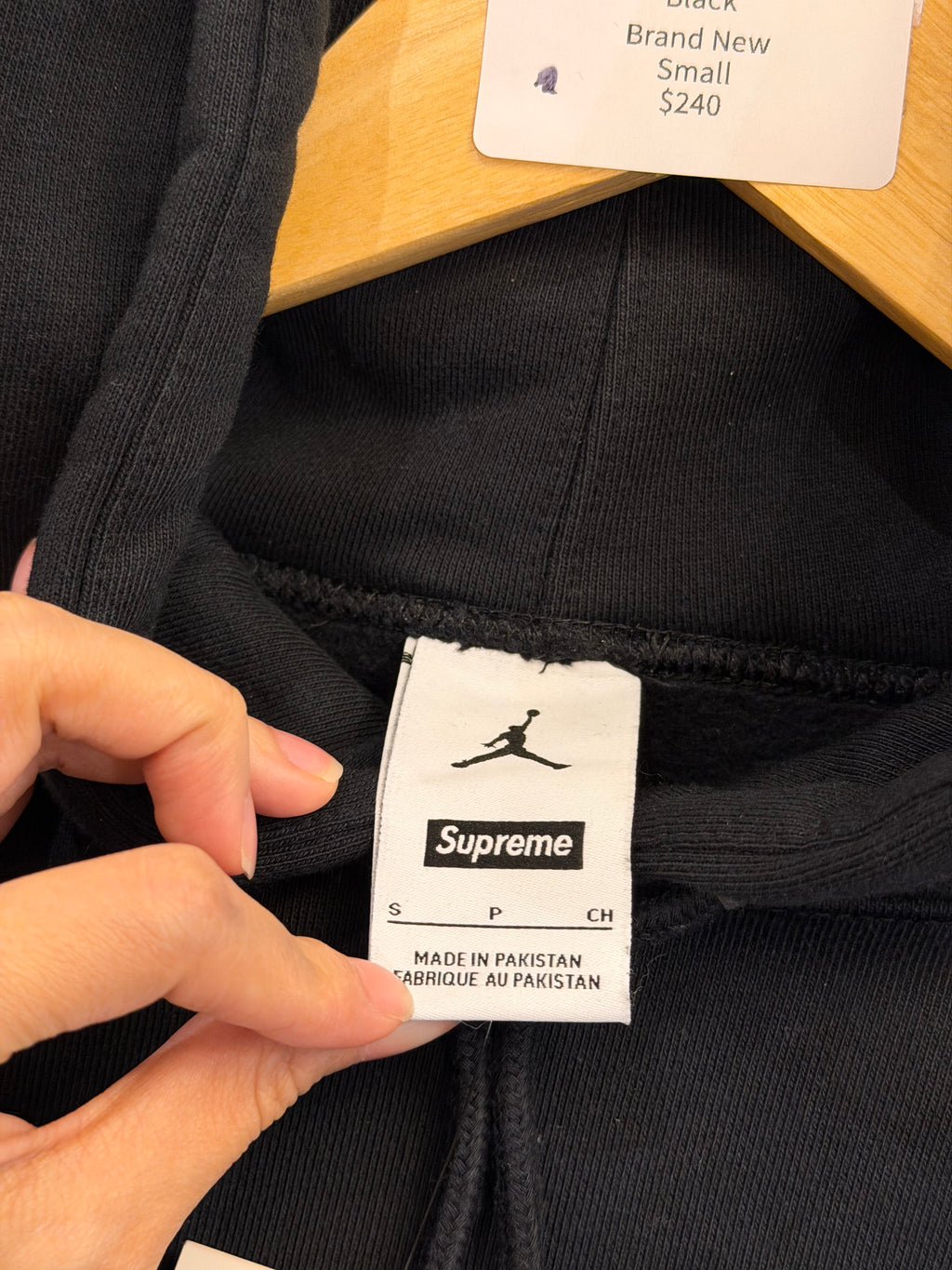 Supreme x Jordan Hoodie -Black