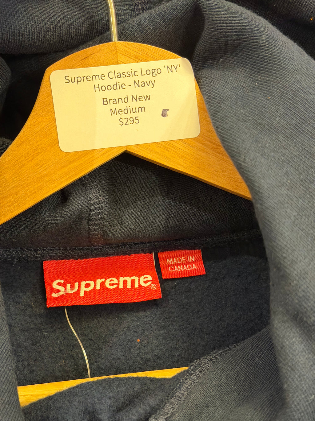 Supreme Classic Logo 'NY' Hoodie - Navy