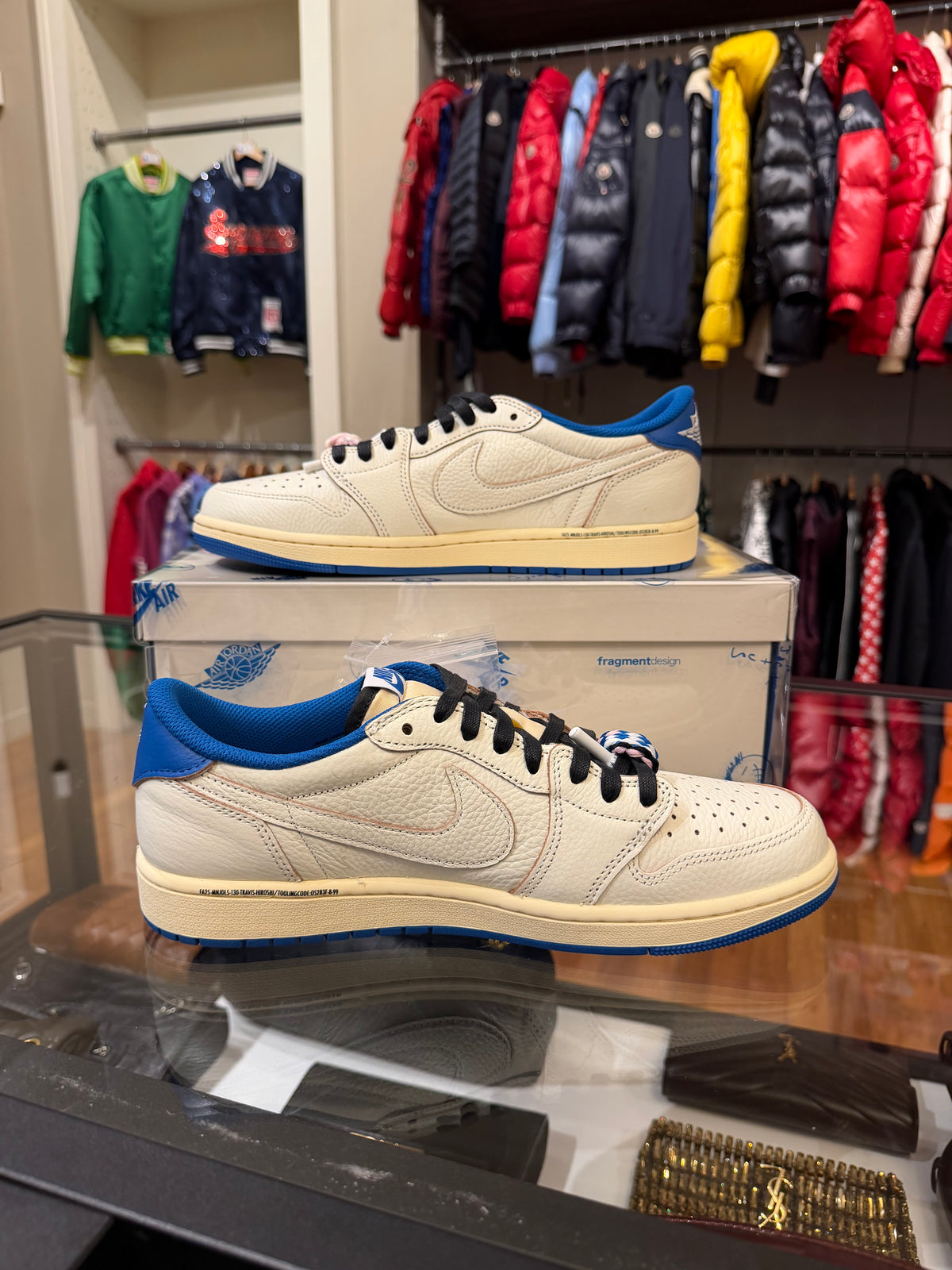 Jordan 1 Retro Low x Travis Scott Fragment  Sail
