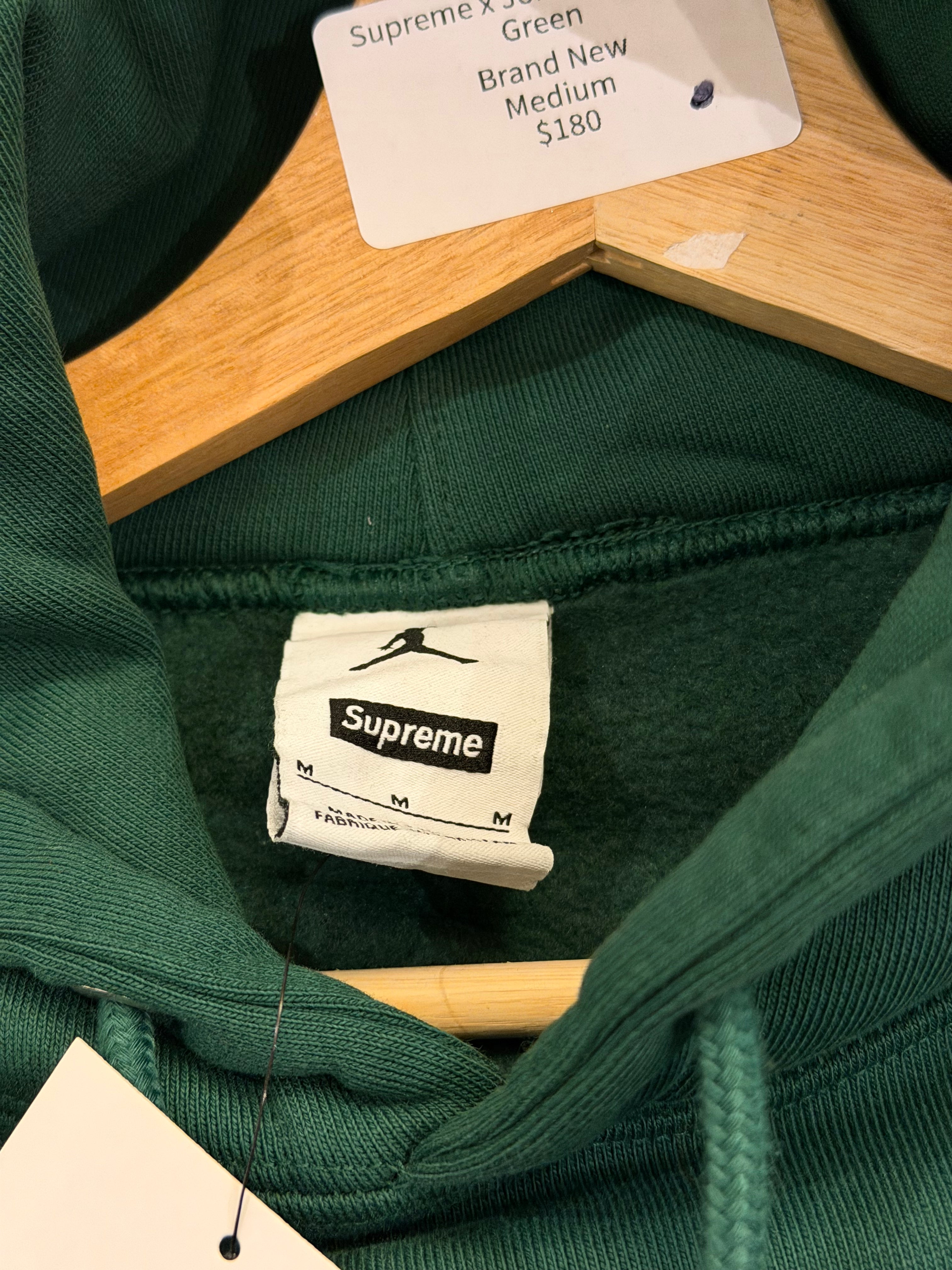 Supreme x Jordan Hoodie -Green