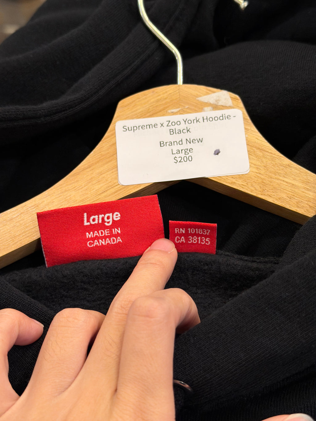 Supreme x Zoo York Hoodie -Black