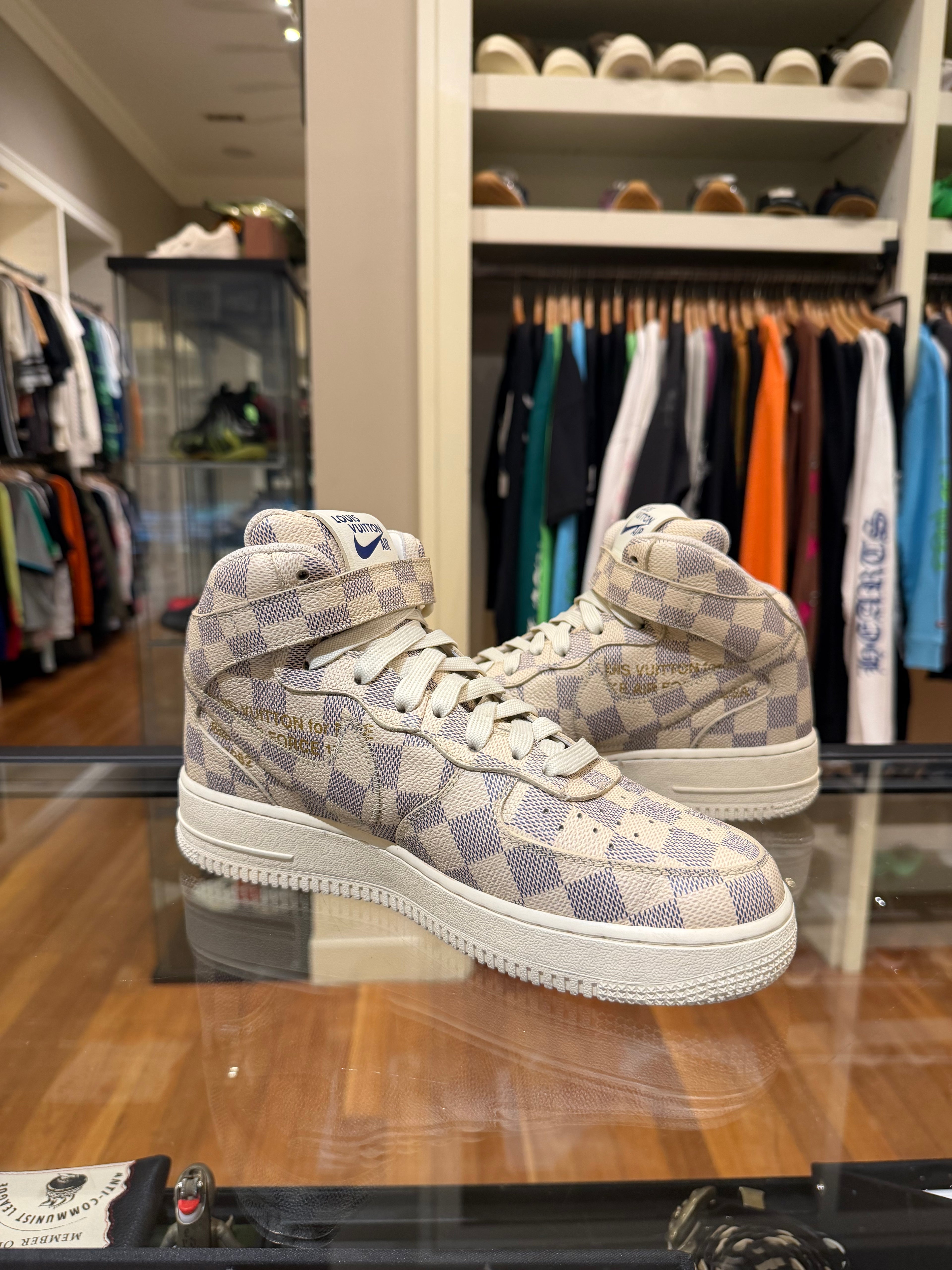 Louis Vuitton x Nike Air Force 1 Mid - Graffiti Damier