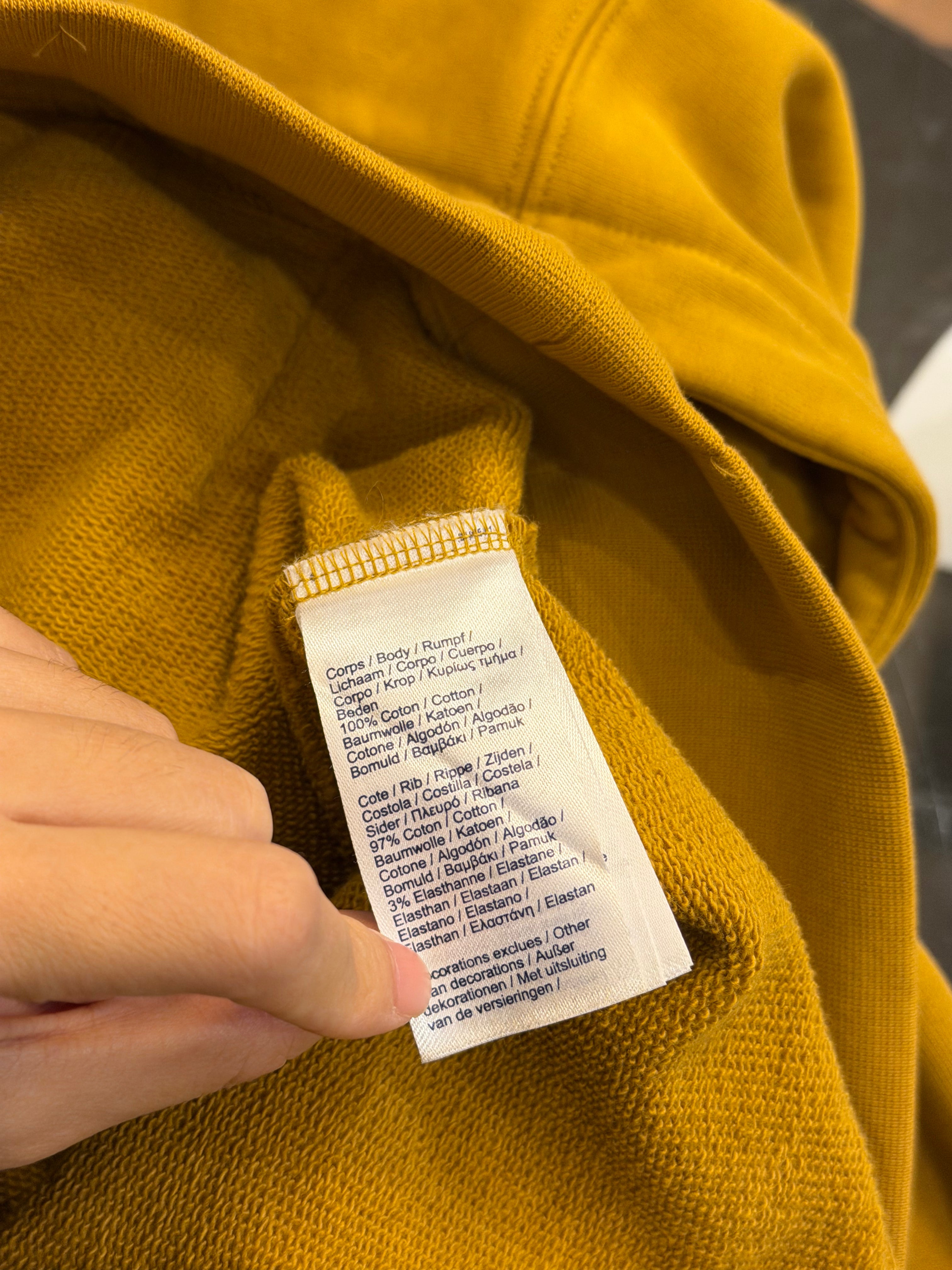 Supreme x Lacoste Logo Panel Hoodie - Gold