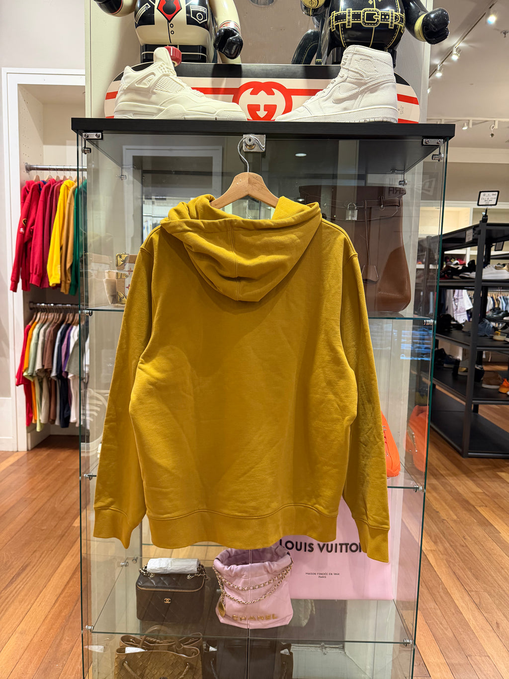 Supreme x Lacoste Logo Panel Hoodie - Gold