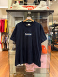Supreme NY Yankees Box Logo Tee - Navy