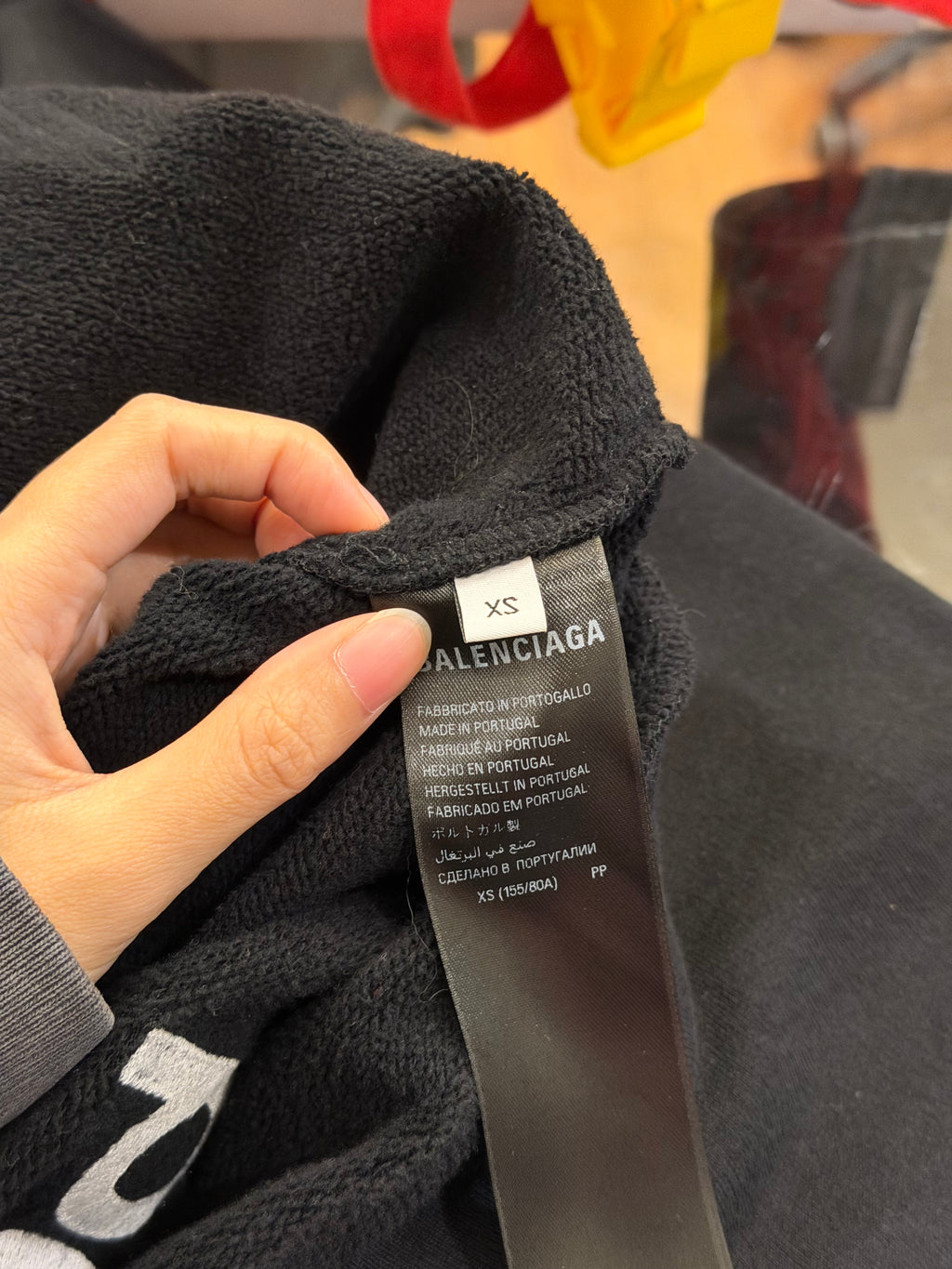 Balenciaga 3B Sports Icon Half Zip Hoodie - Black