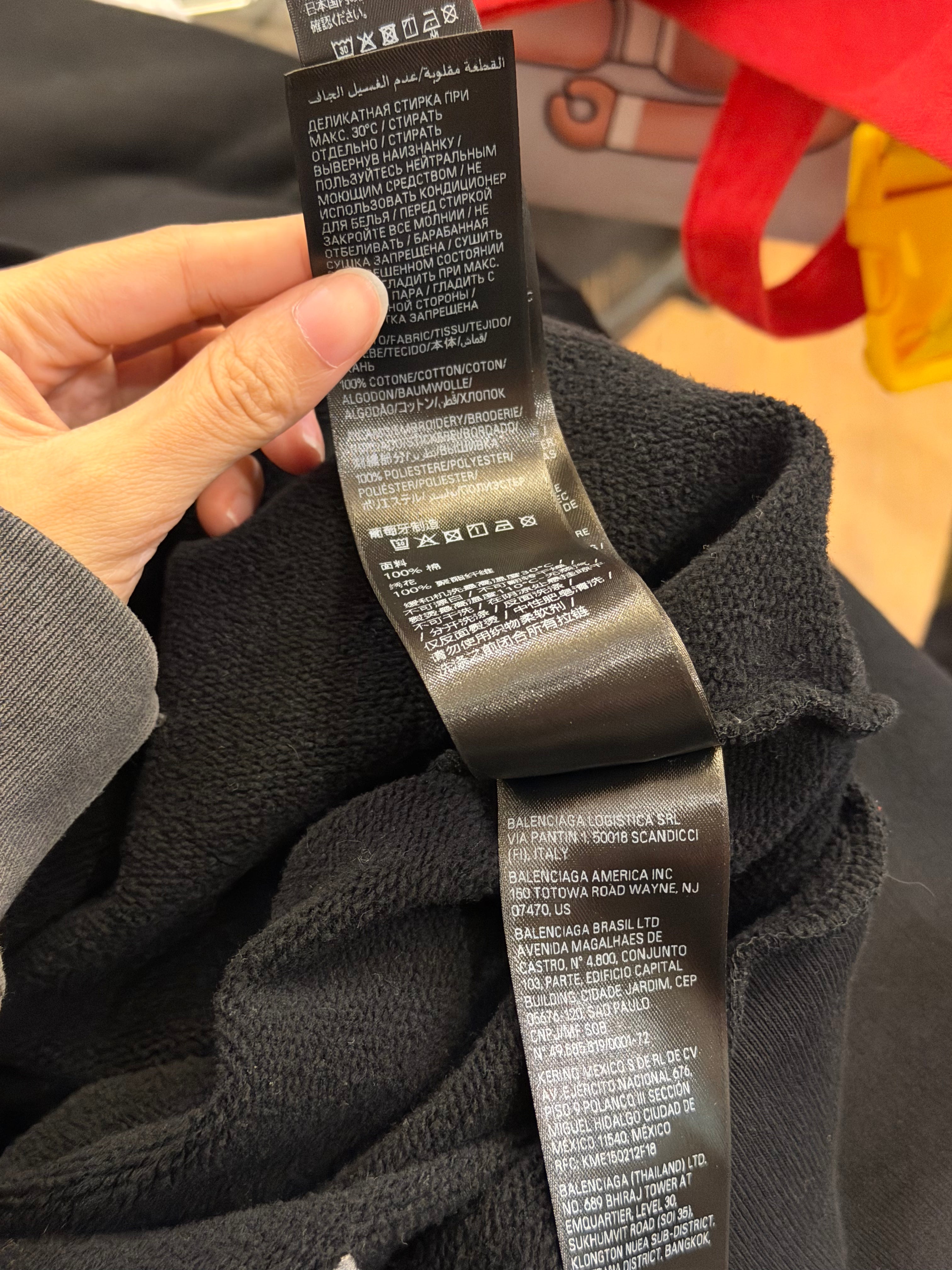 Balenciaga 3B Sports Icon Half Zip Hoodie - Black