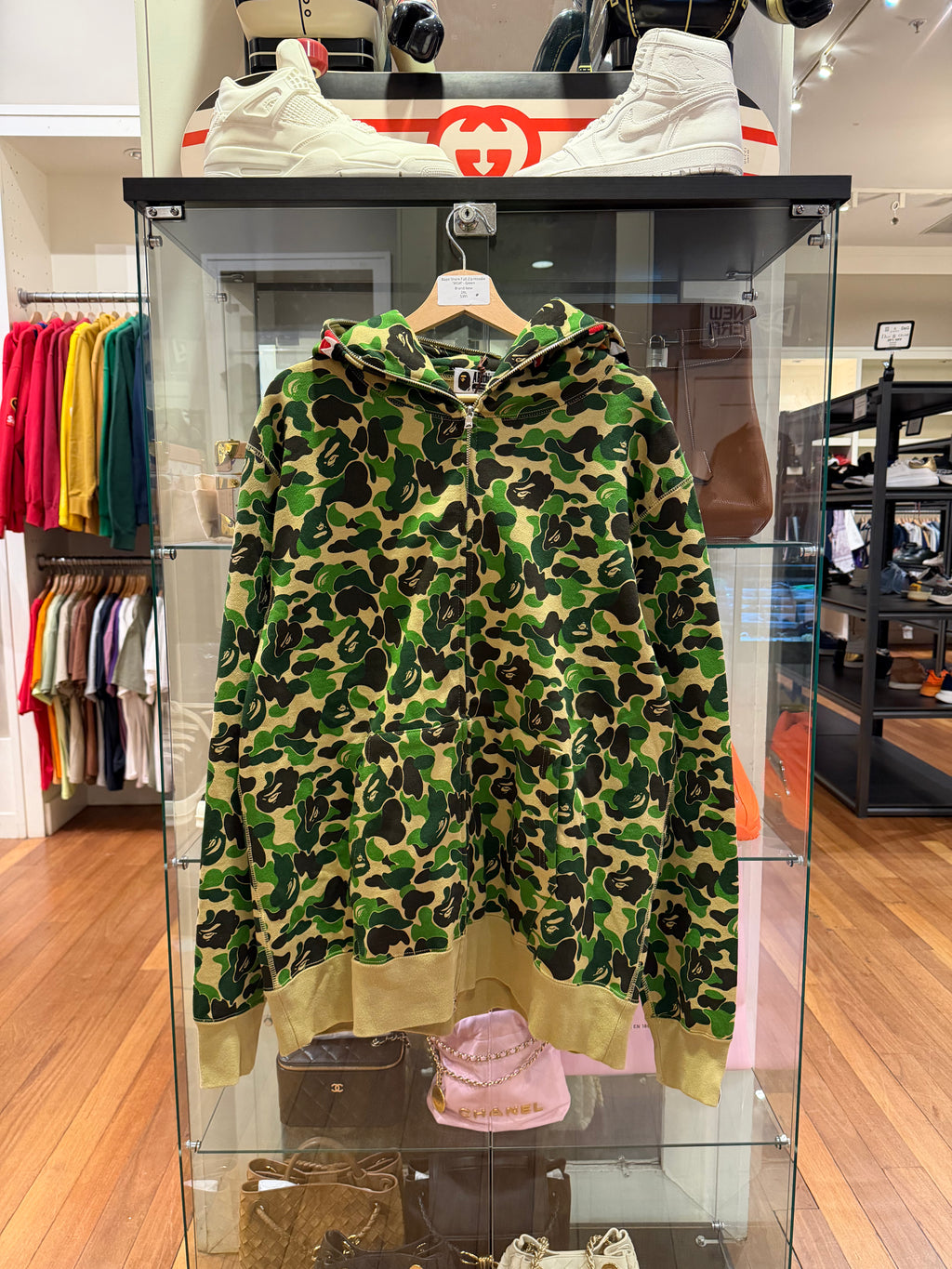 Bape Shark Full Zip Hoodie 'WGM' - Green