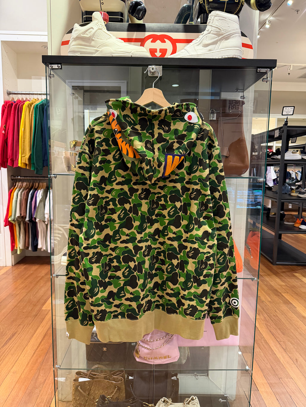 Bape Shark Full Zip Hoodie 'WGM' - Green