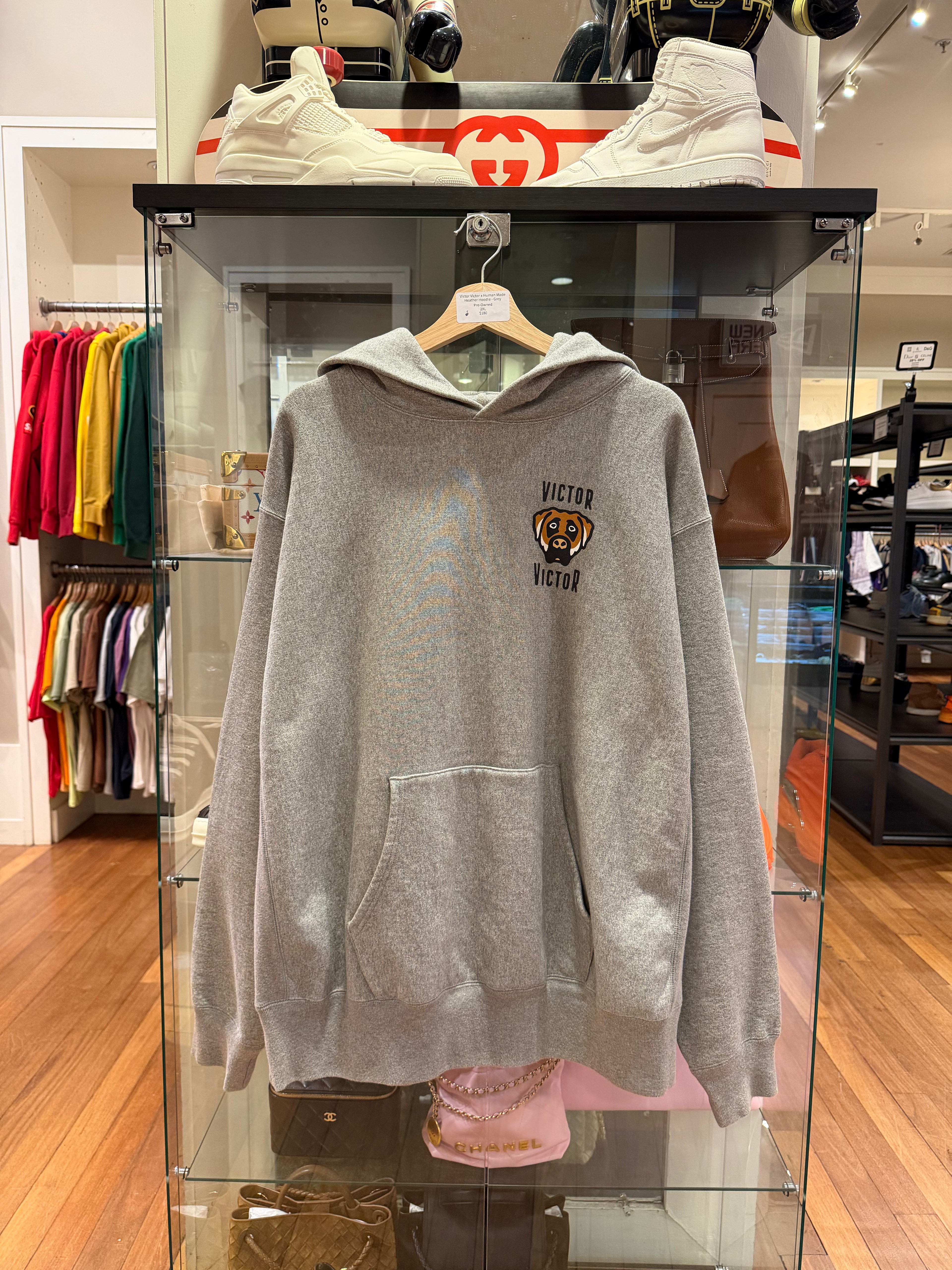 Victor Victor x Human Made Heather Hoodie - Grey