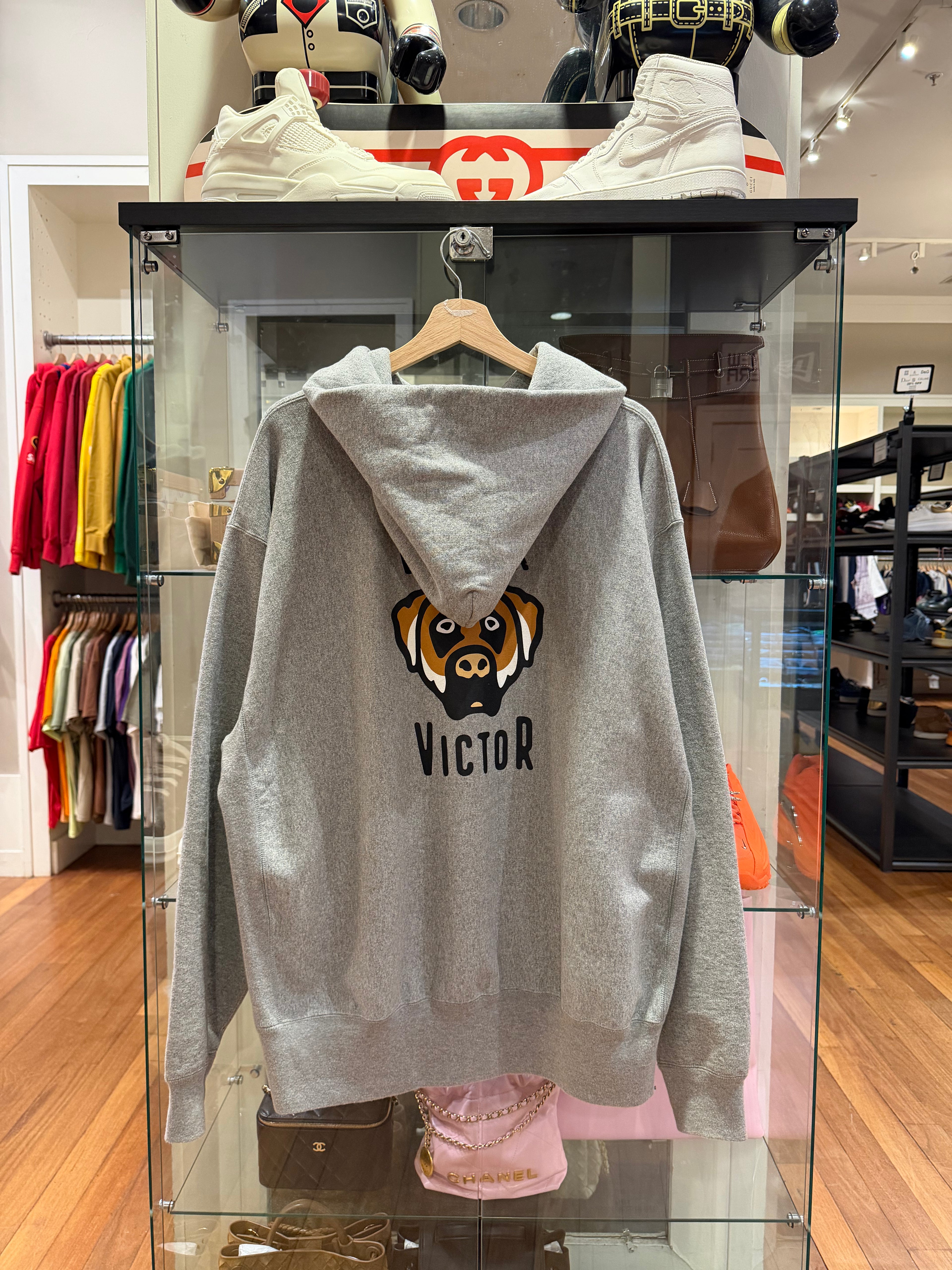 Victor Victor x Human Made Heather Hoodie - Grey
