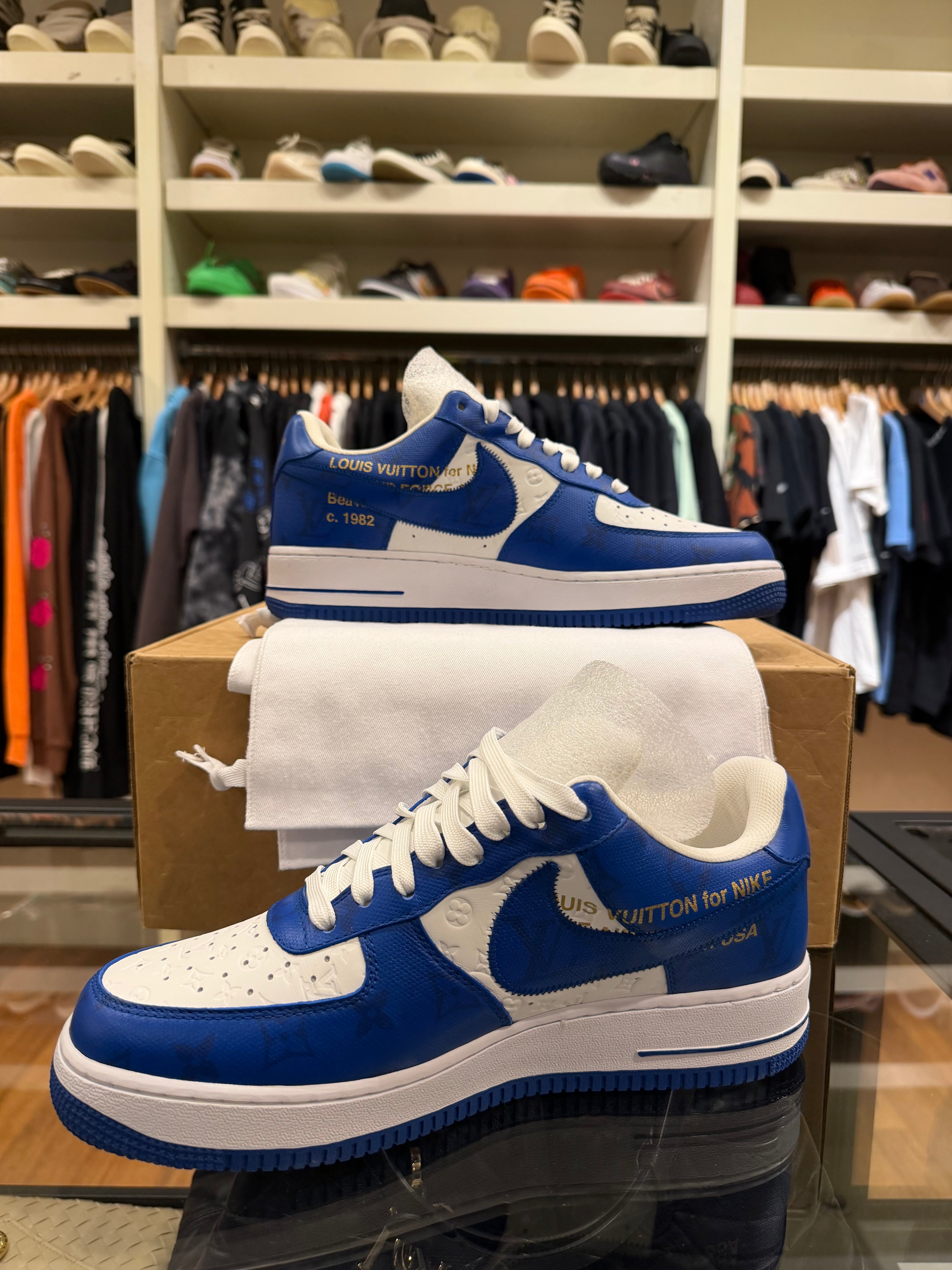 Louis Vuitton x Nike Air Force 1 Low - Virgil Abloh Blue