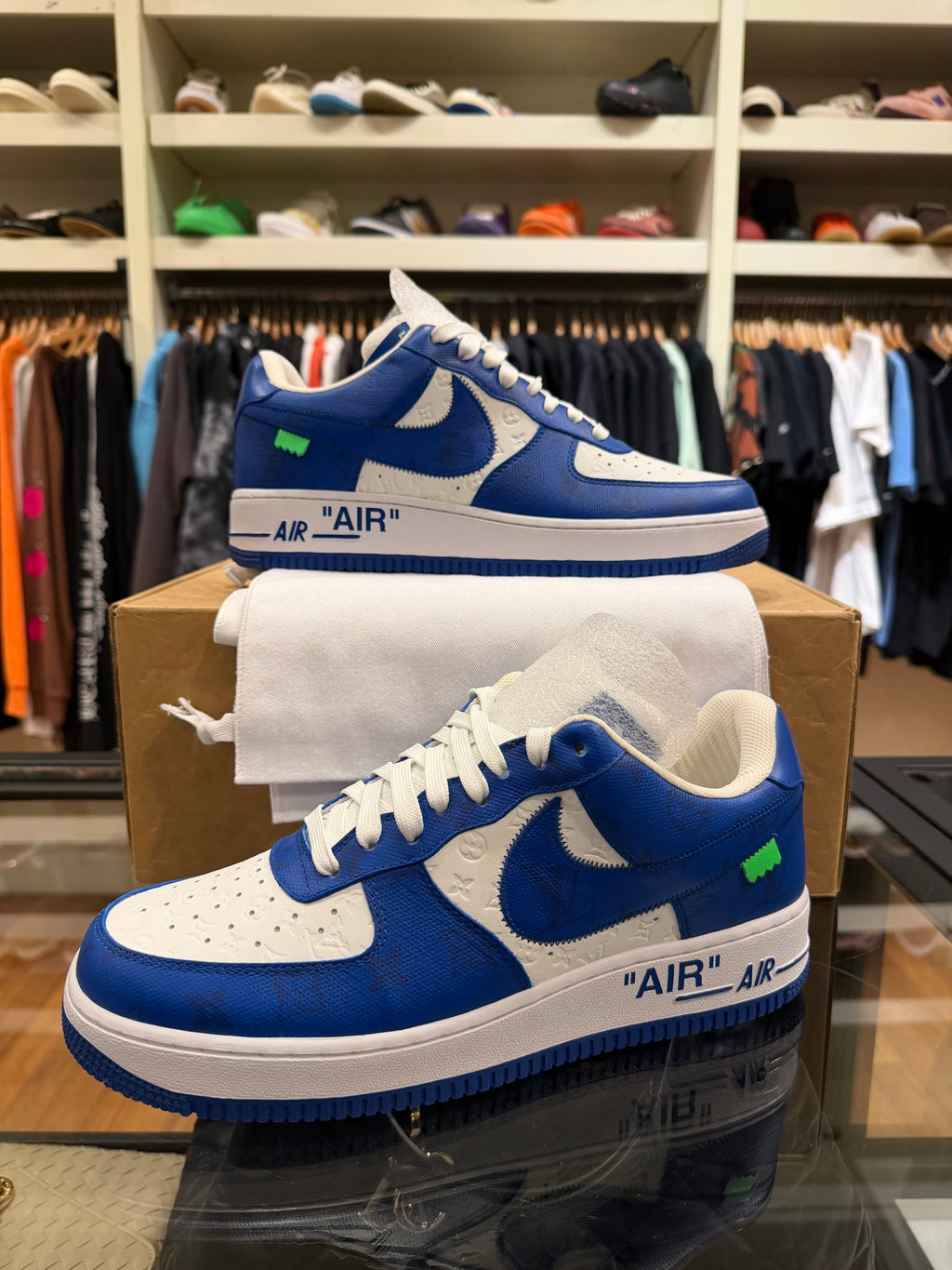 Louis Vuitton x Nike Air Force 1 Low - Virgil Abloh Blue