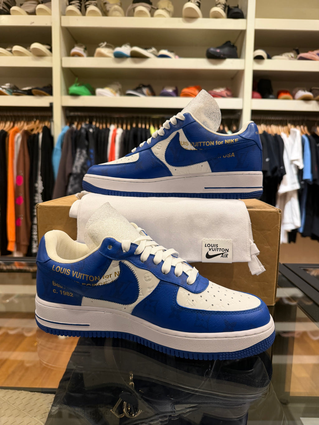 Louis Vuitton x Nike Air Force 1 Low - Virgil Abloh Blue