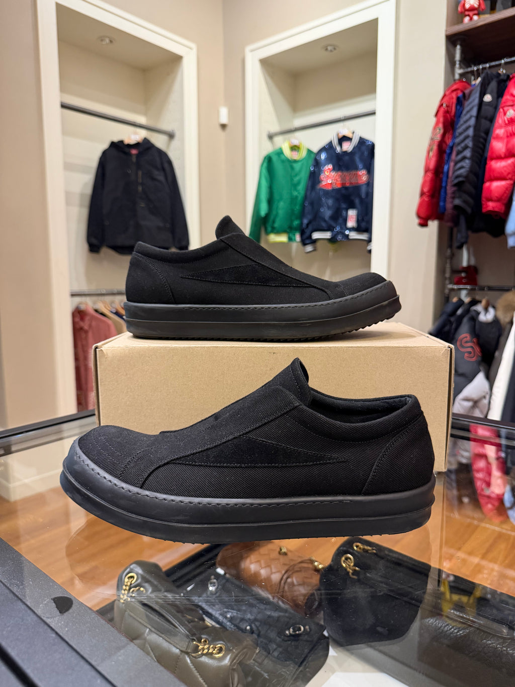 Rick Owen’s DRKSHDW Laceless Vintage Low - Triple Black