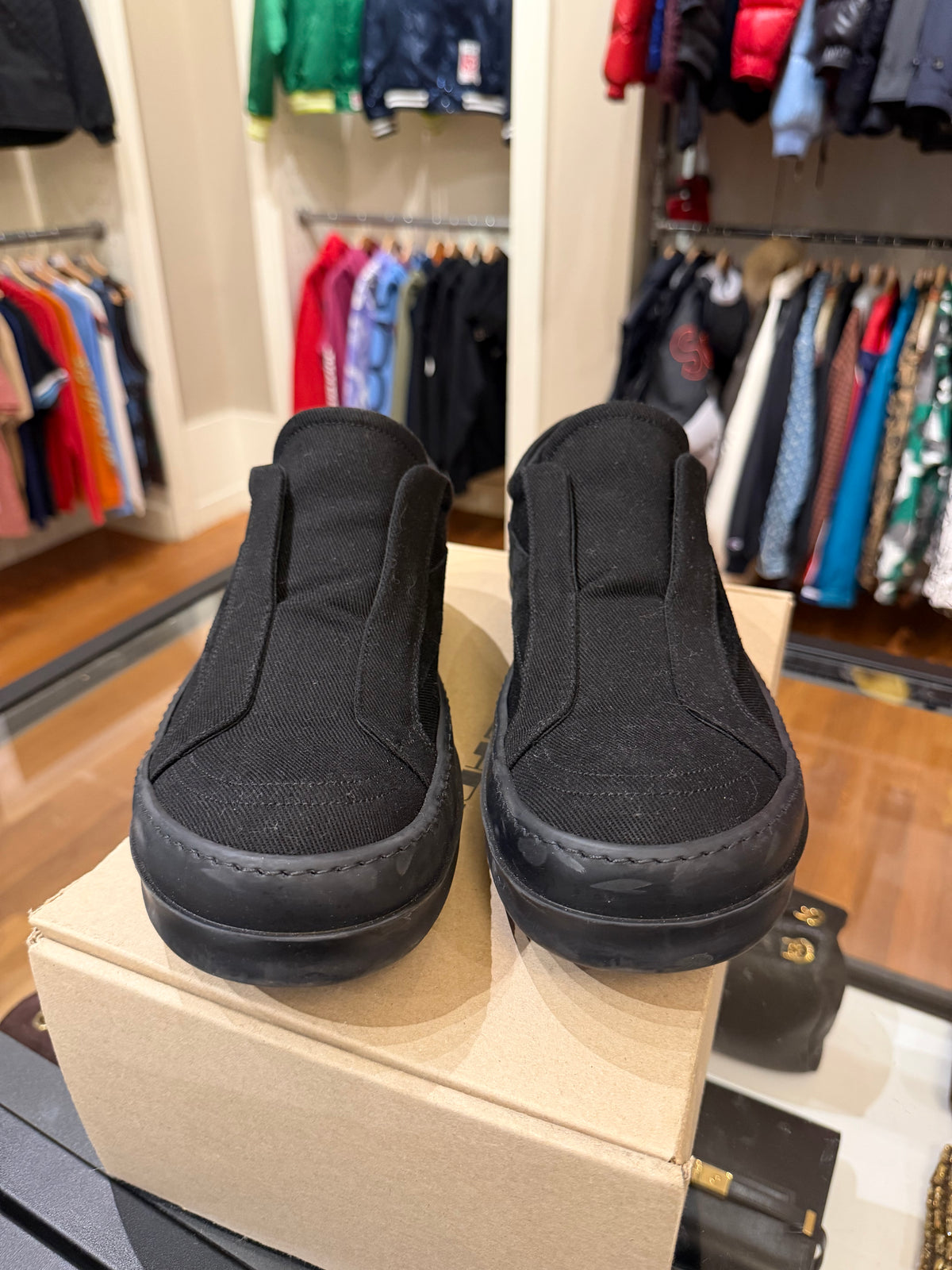 Rick Owen’s DRKSHDW Laceless Vintage Low - Triple Black
