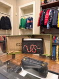 Gucci Cardcase GG Supreme Kingsnake Print - Black/Grey