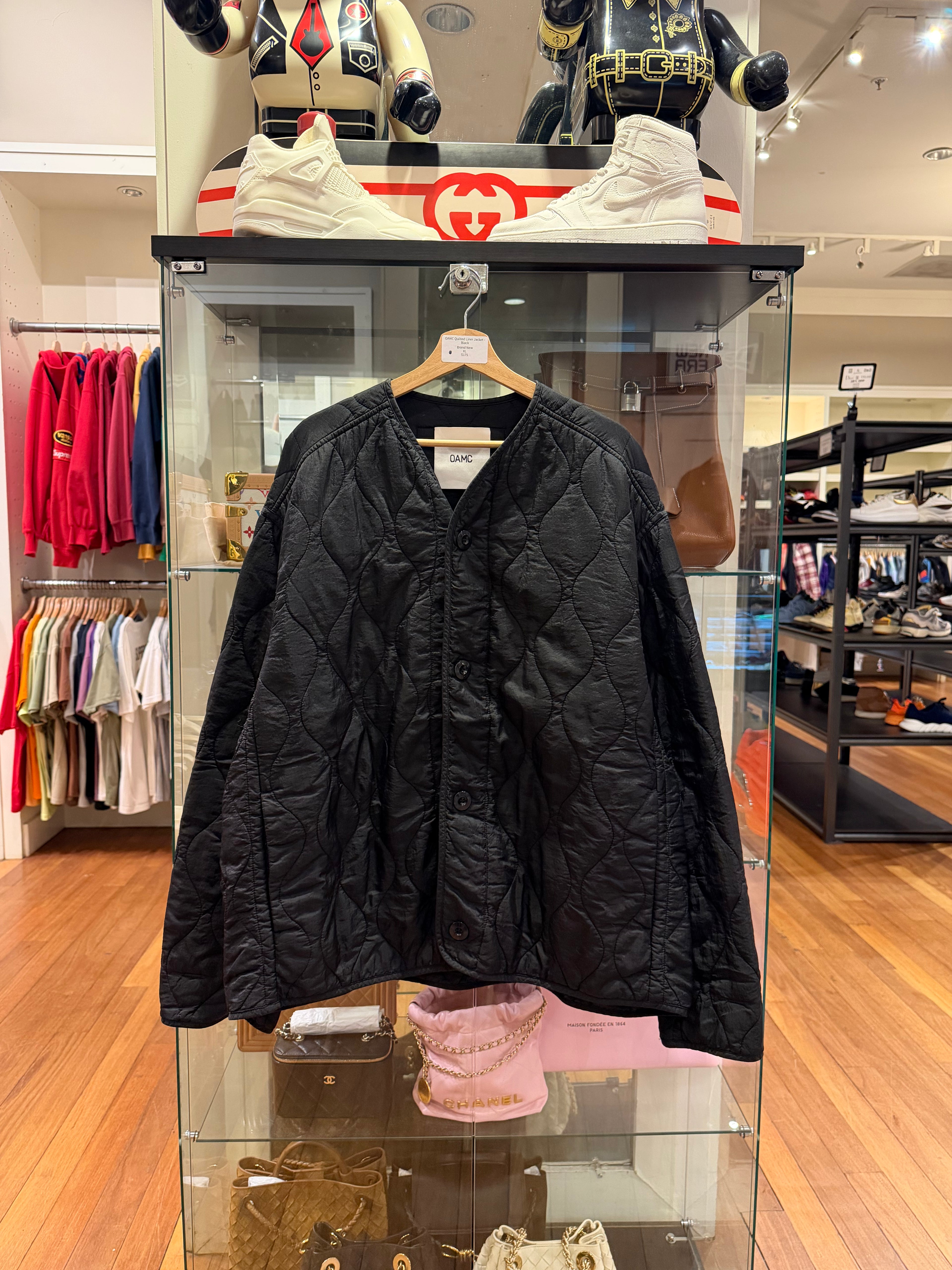 OAMC Quilted Liner Jacket -Black