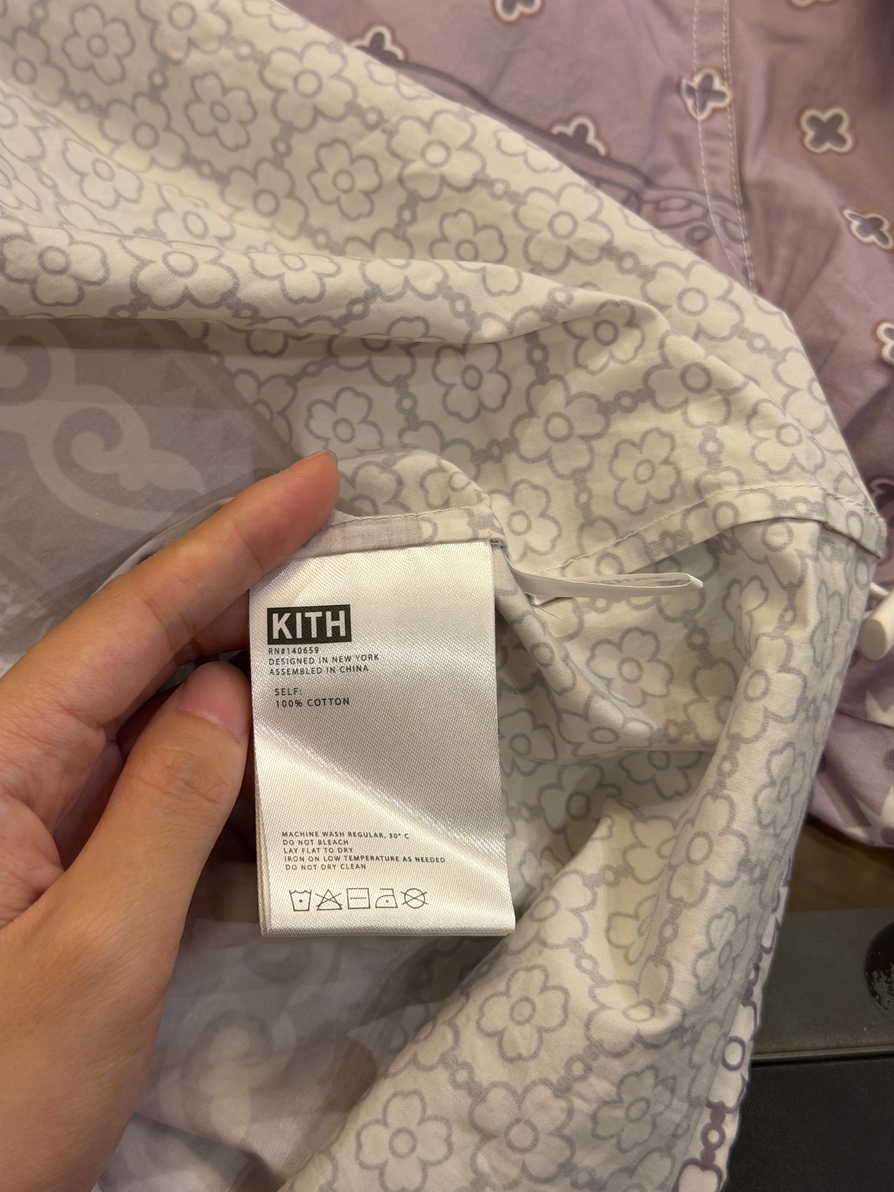 Kith SS21 Adler Poplin Hoodie- Dusty Mauve
