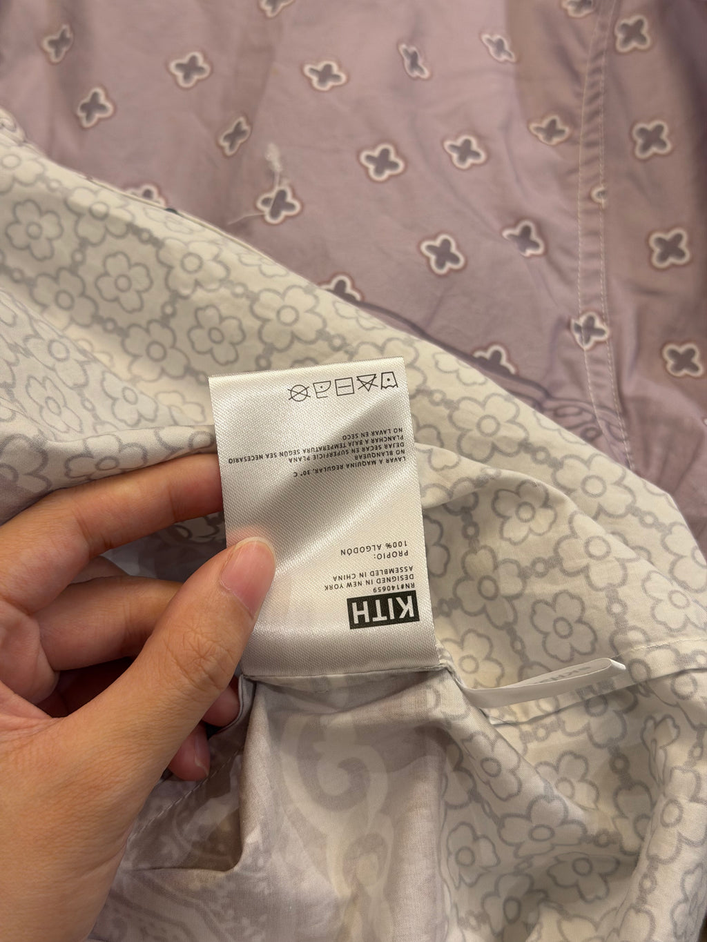 Kith SS21 Adler Poplin Hoodie- Dusty Mauve