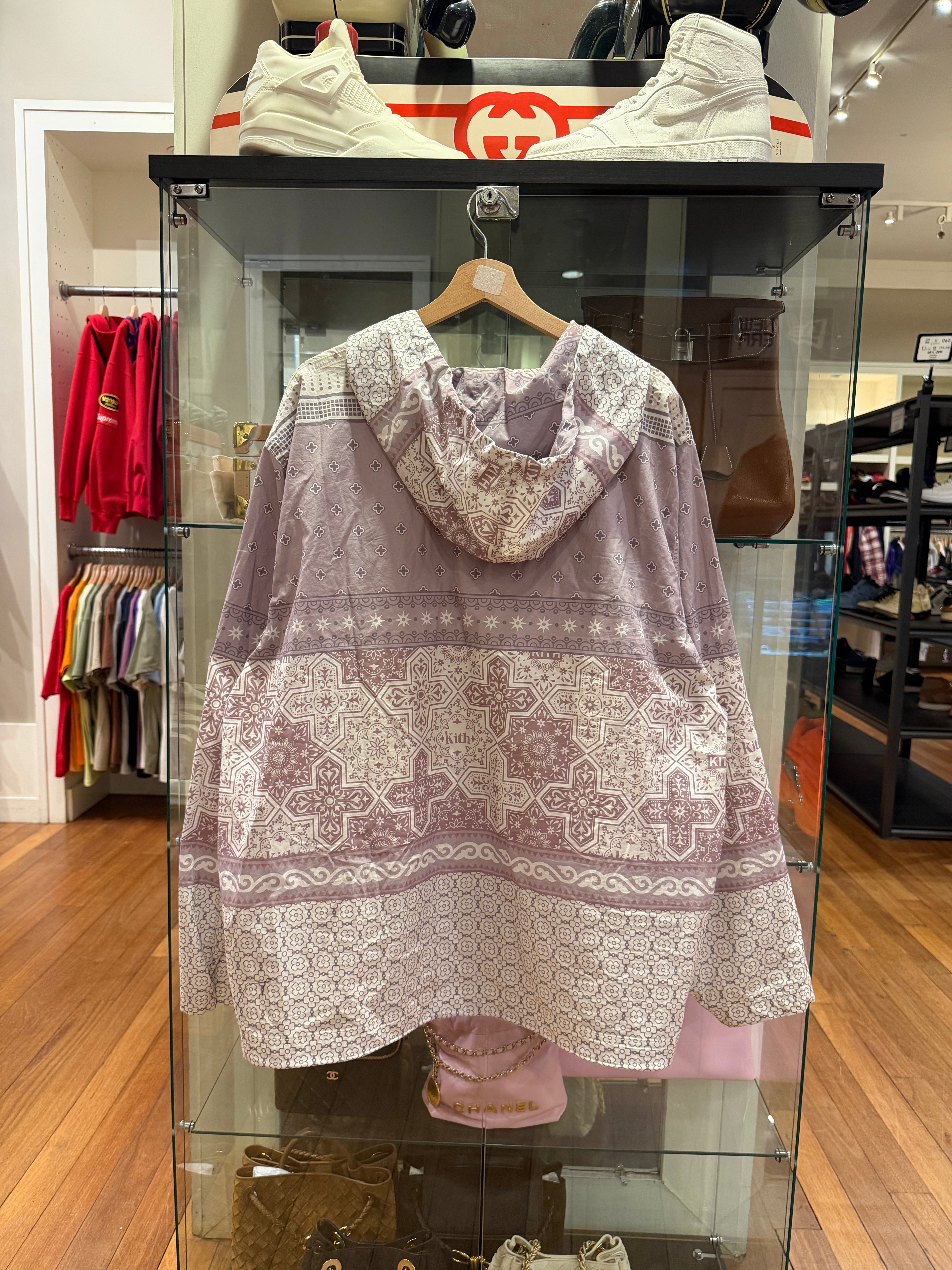 Kith SS21 Adler Poplin Hoodie- Dusty Mauve