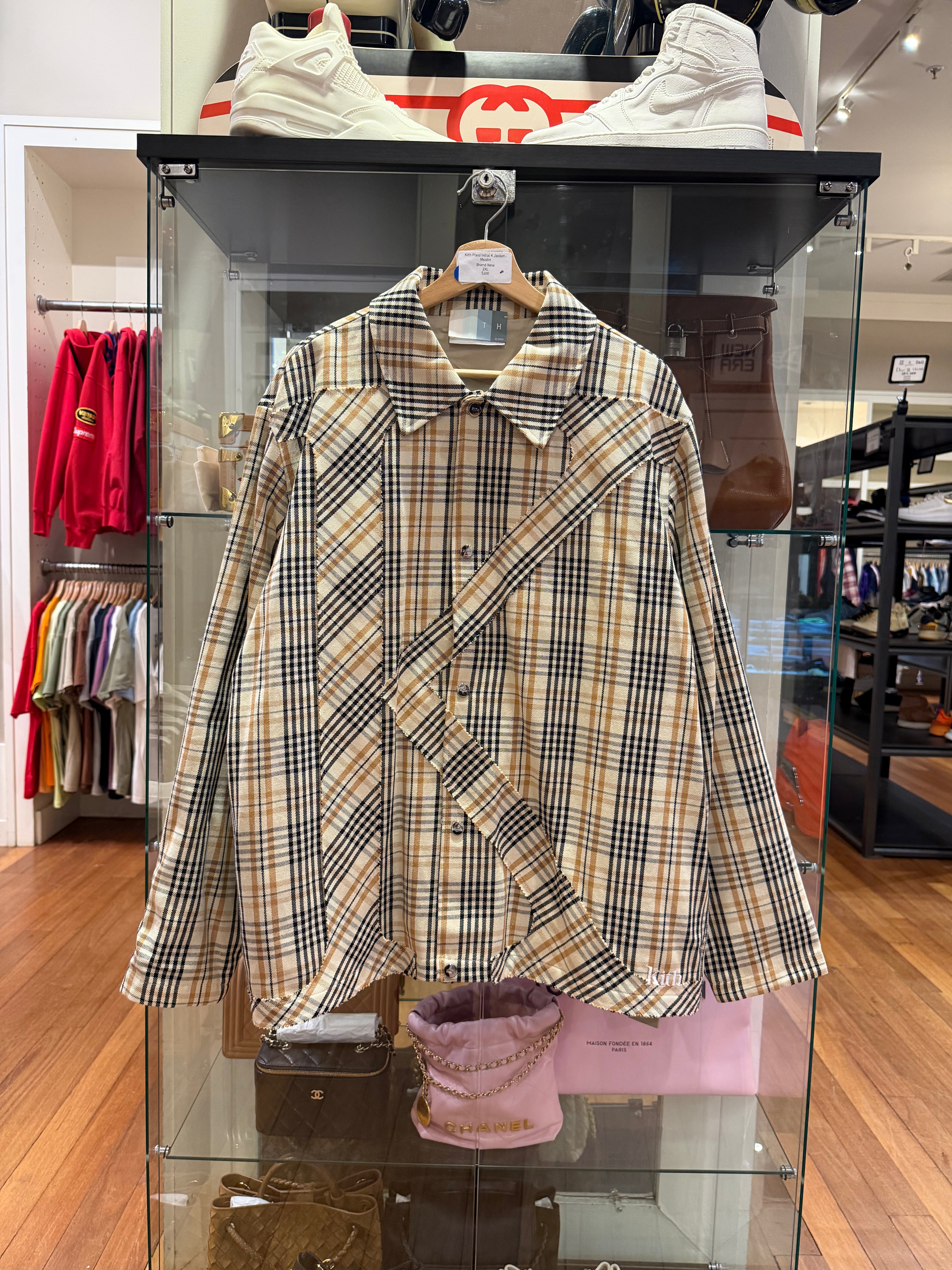 Kith Plaid Intial K Jacket -Muslin