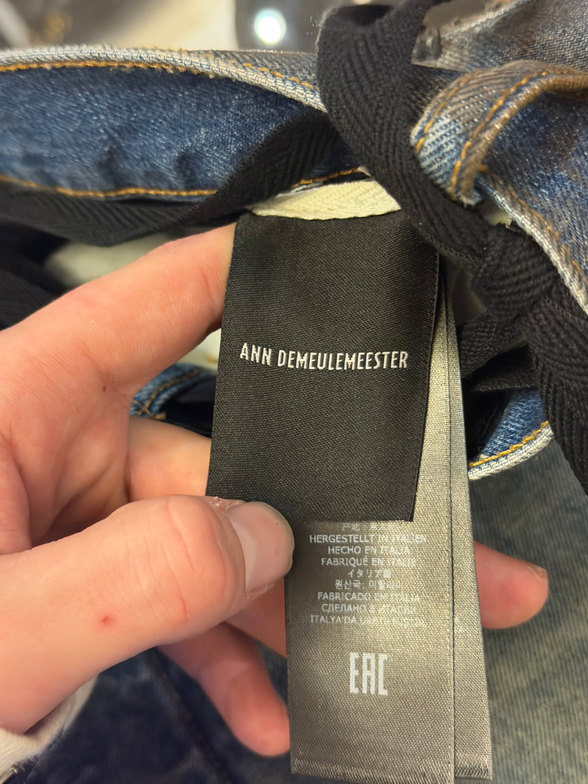 Ann Demeulemeester Distressed Jeans