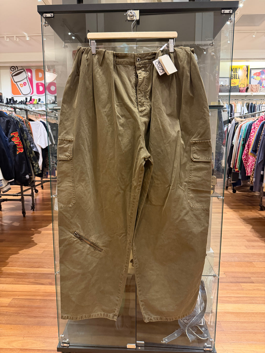 Loewe Balloon Cargo Trousers - Khaki Green