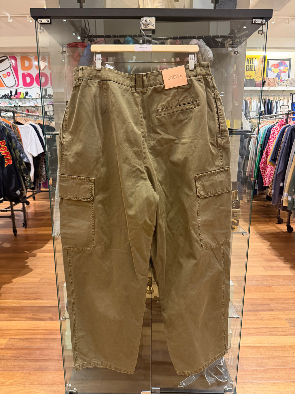 Loewe Balloon Cargo Trousers - Khaki Green