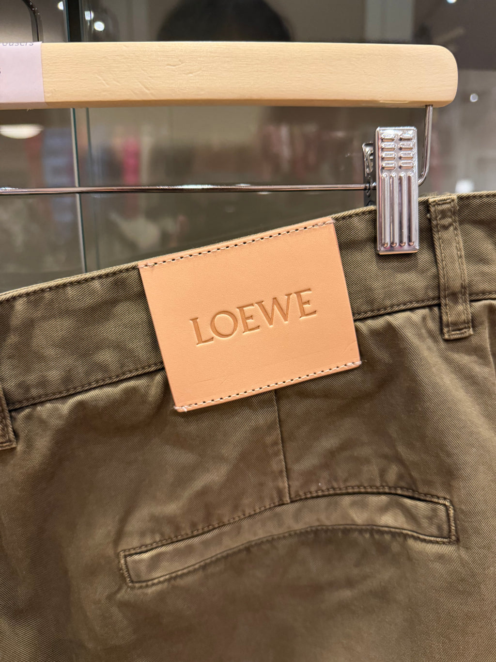 Loewe Balloon Cargo Trousers - Khaki Green