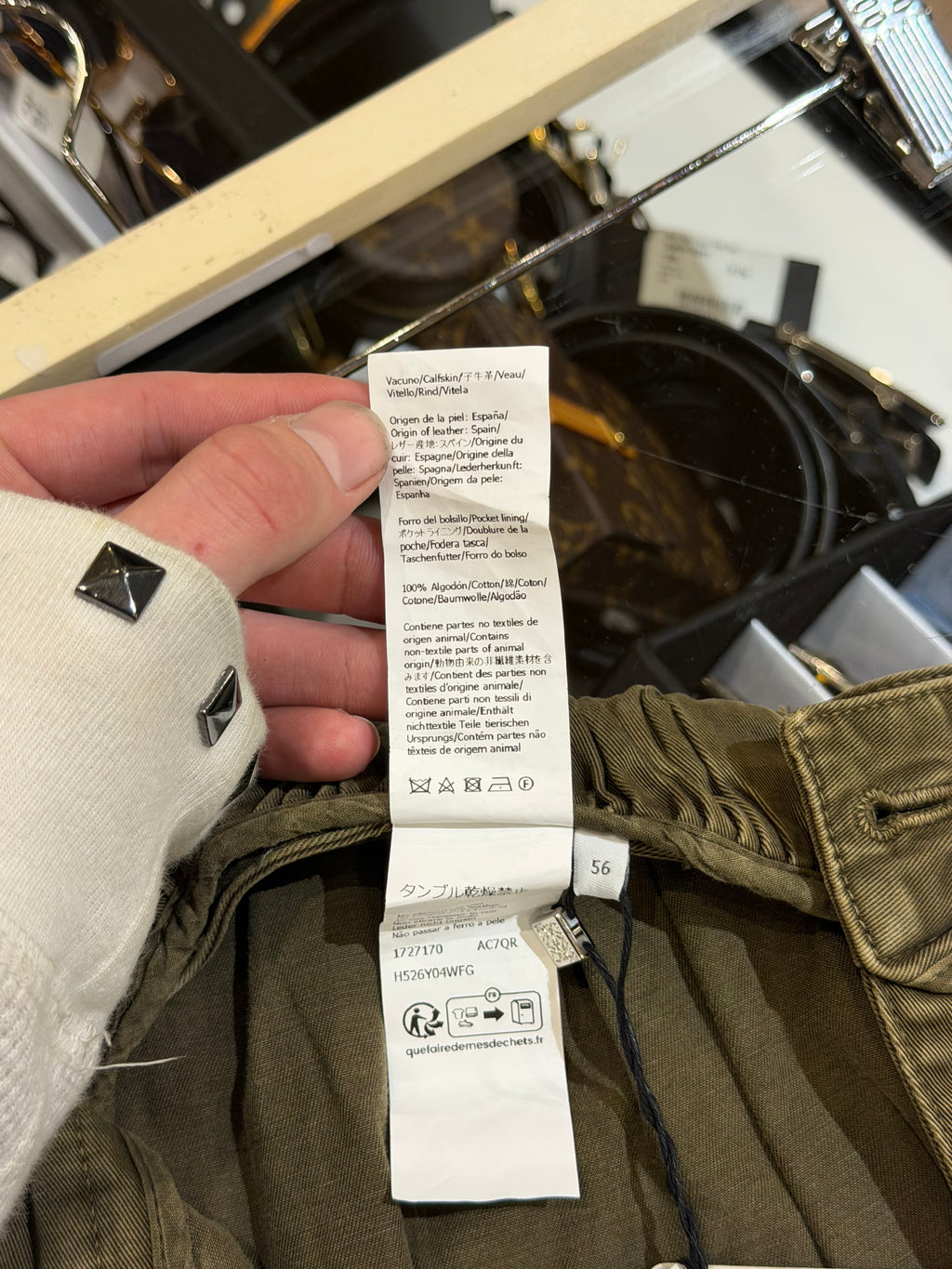 Loewe Balloon Cargo Trousers - Khaki Green