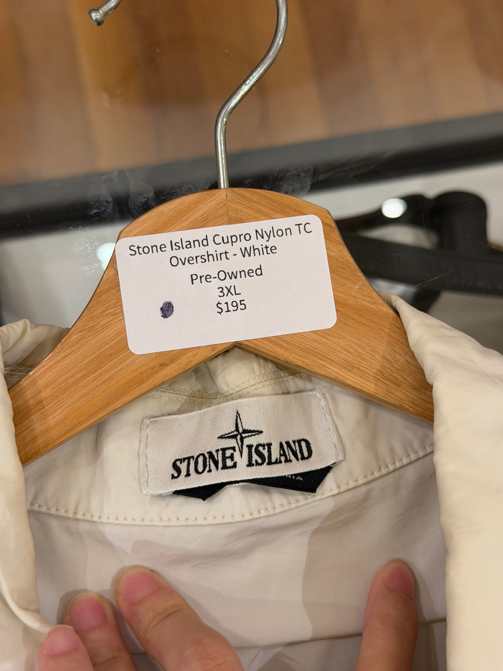 Stone Island Cupro Nylon TC Overshirt - White