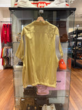 Sacai Embroidered StitchShort Sleeve Button Down -Mustard