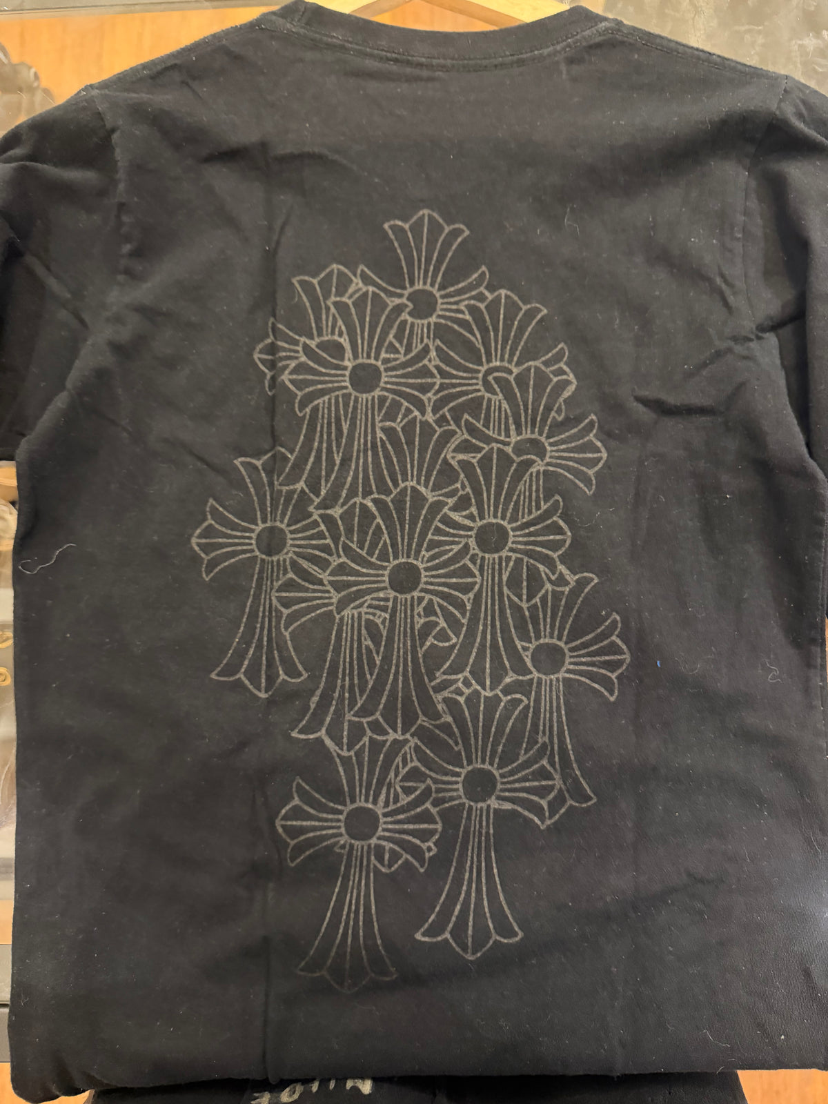 Chrome Hearts Cemetary Cross Tee LS - Black