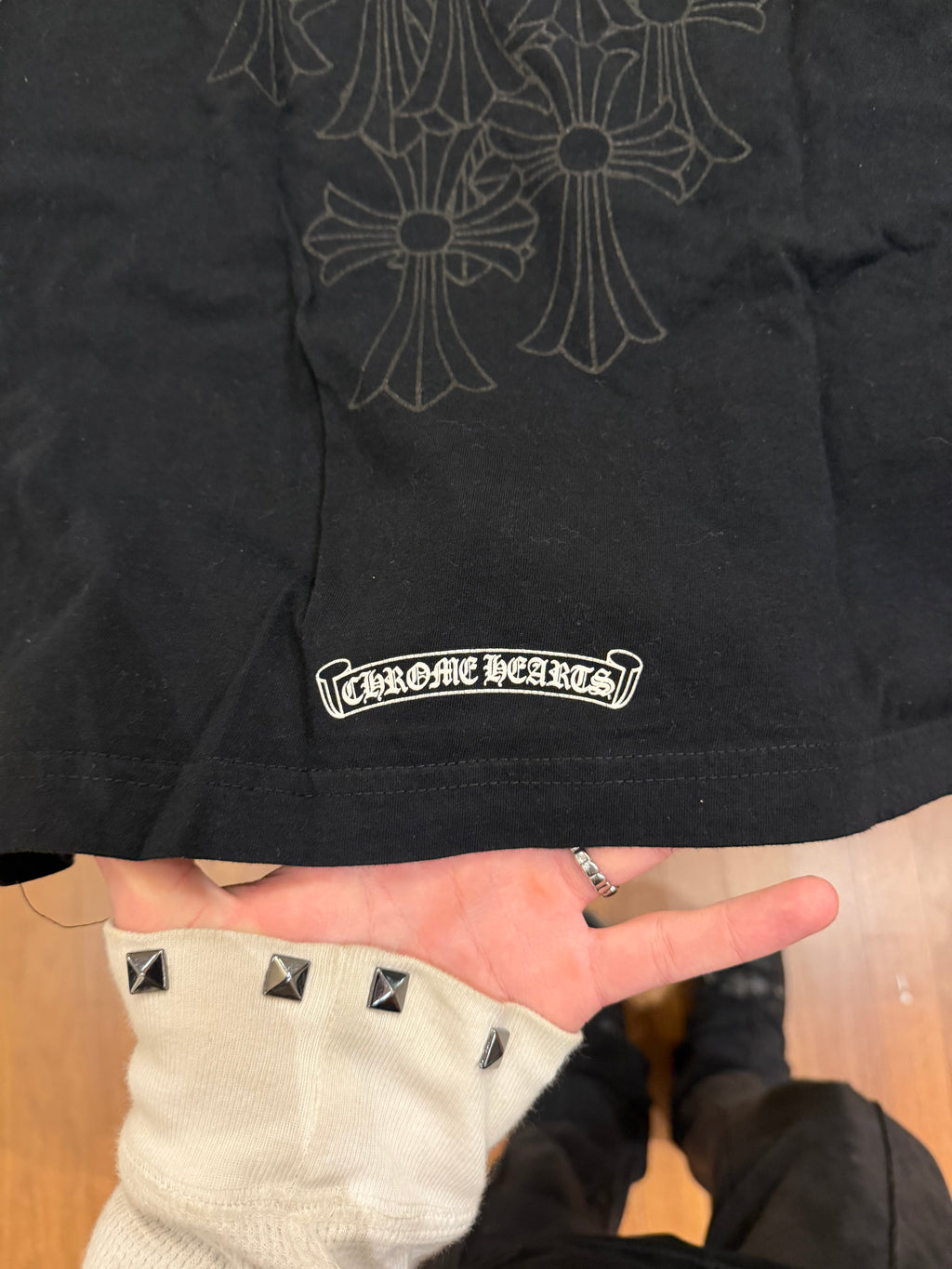 Chrome Hearts Cemetary Cross Tee LS - Black