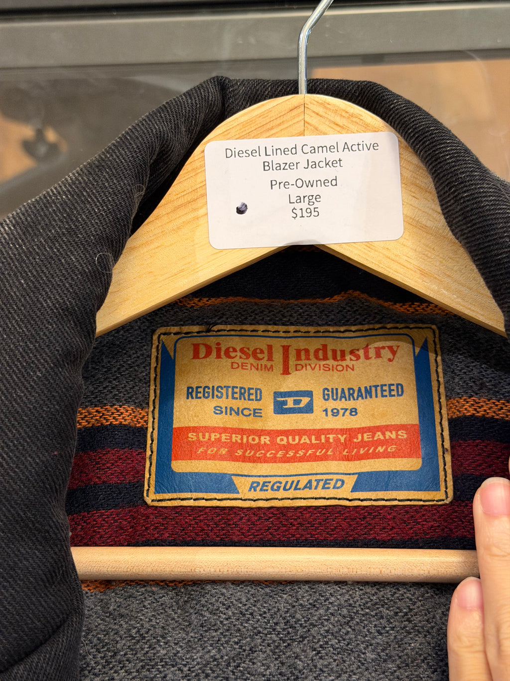 Diesel Lined Camel Active Blazer Jacket