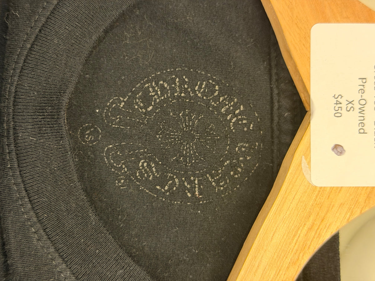 Chrome Hearts Cemetary Cross Tee LS - Black