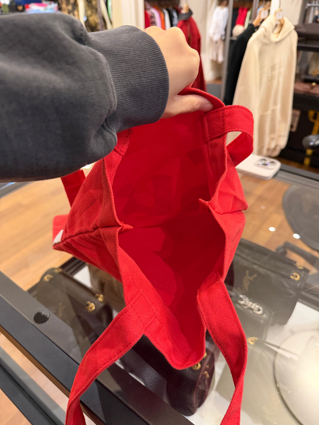 Supreme “Sup” Logo Tote Bag- Red