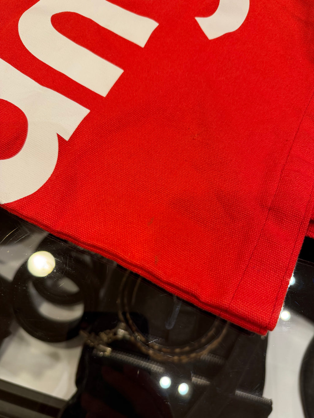 Supreme “Sup” Logo Tote Bag- Red
