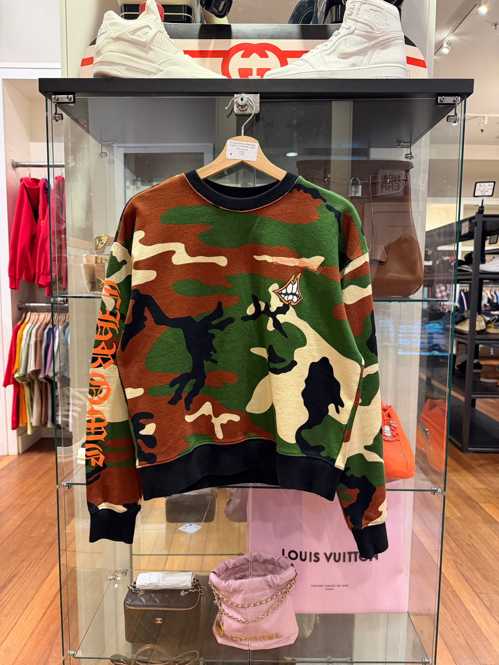 Chrome Hearts x Matty Boy'Caution' Crewneck - Camo