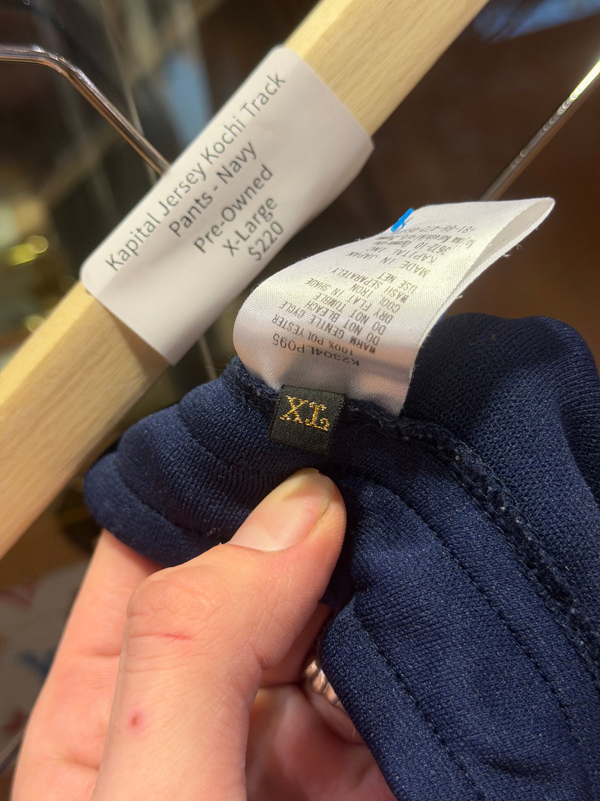 Kapital Jersey Kochi Track Pants - Navy