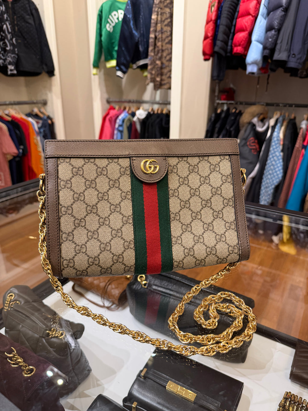 Gucci Ophidia GG Small Chain Shoulder Bag