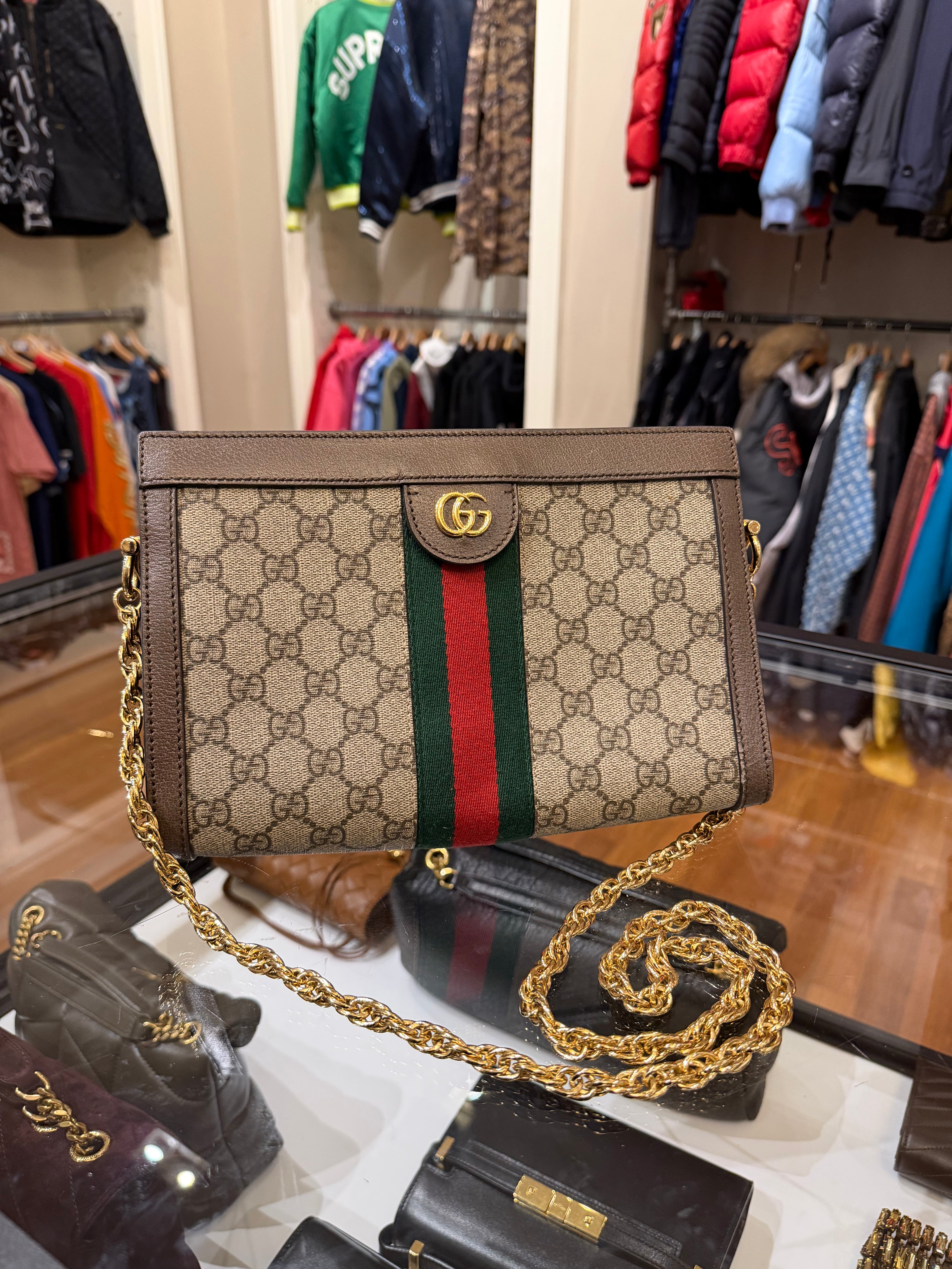 Gucci Ophidia GG Small Chain Shoulder Bag