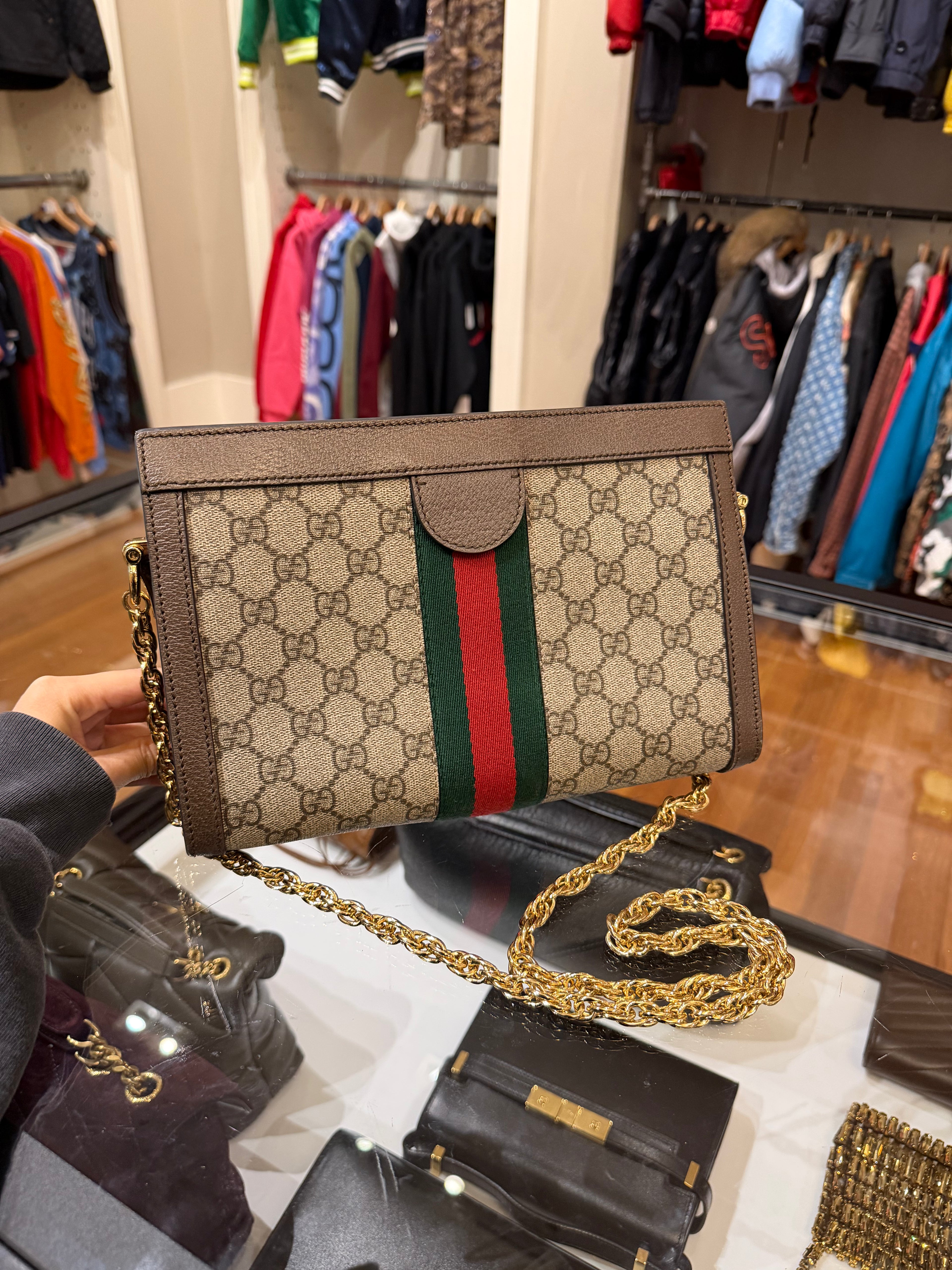 Gucci Ophidia GG Small Chain Shoulder Bag