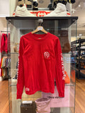 Chrome Hearts Scroll Logo LS- Red/White
