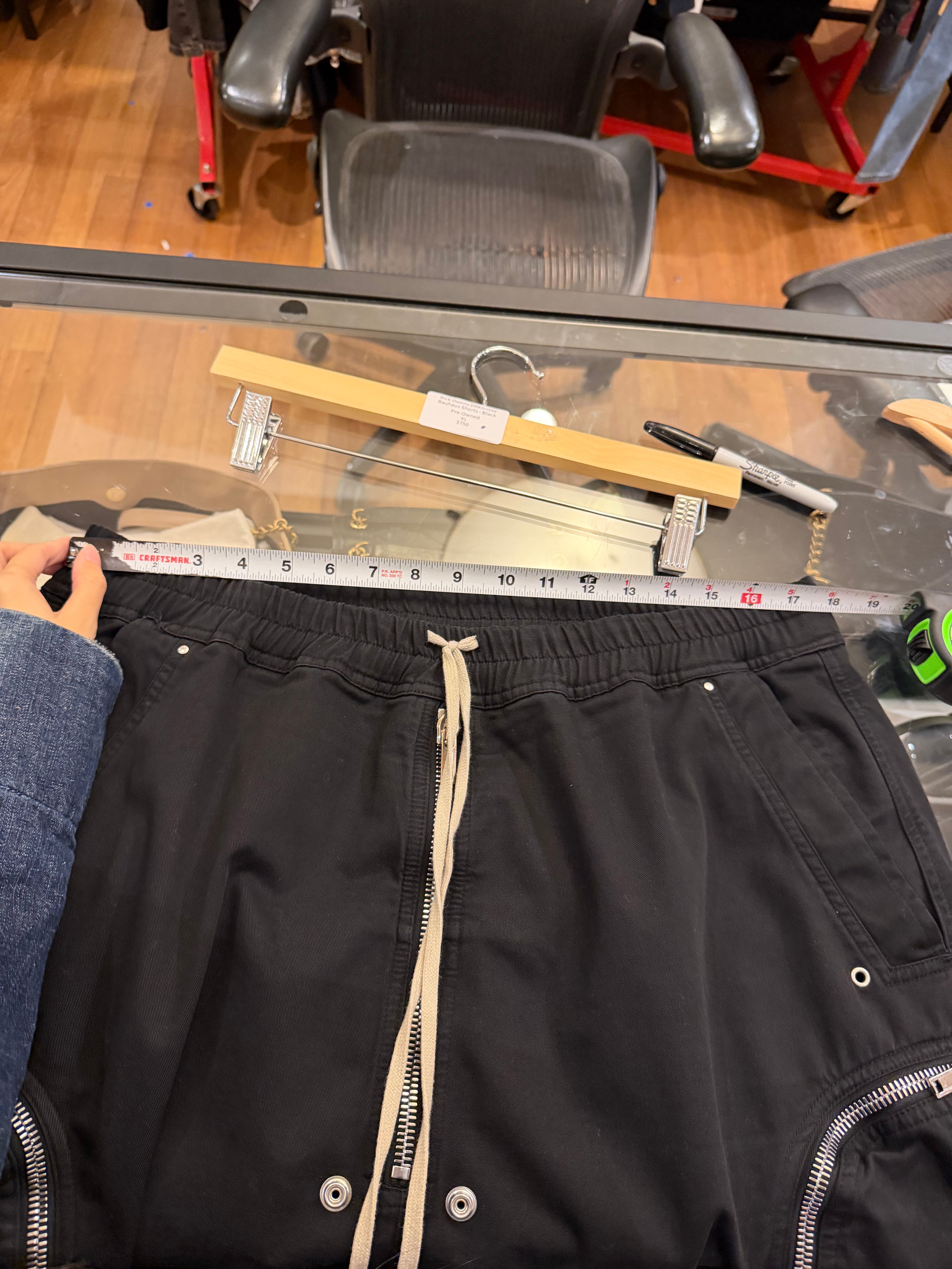 Rick Owens DRKSHDW Bauhaus Shorts - Black